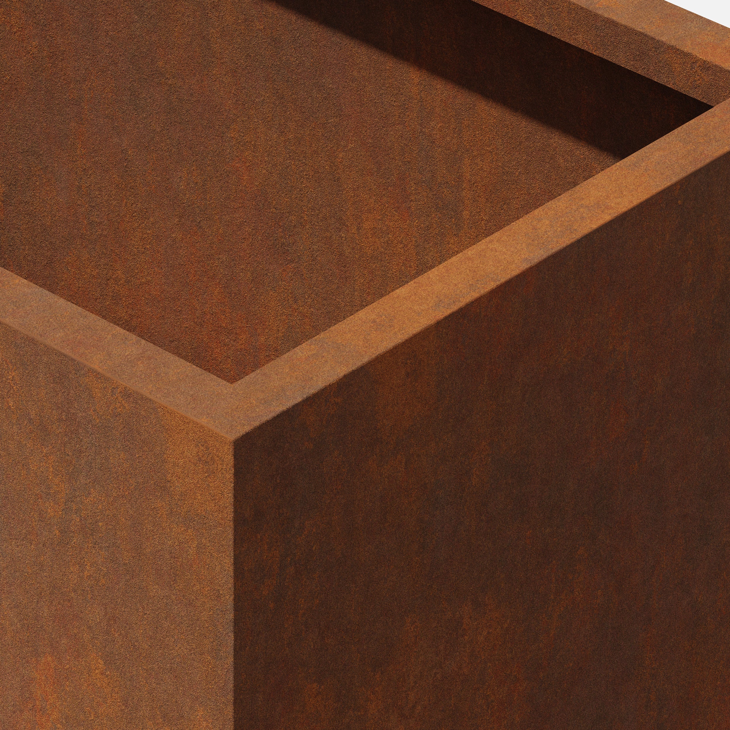 corten long box planter - Image 40