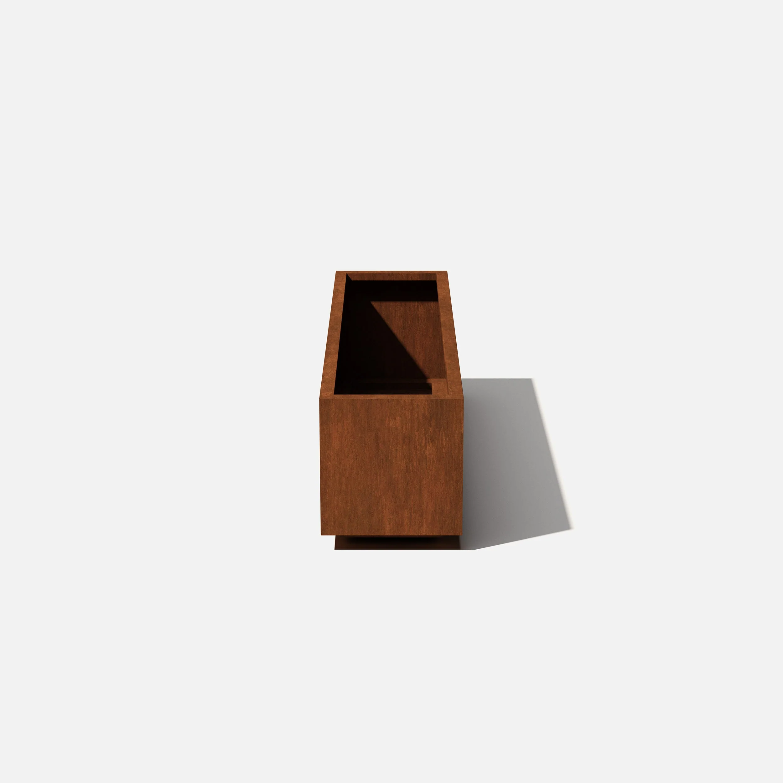 corten long box planter - Image 48