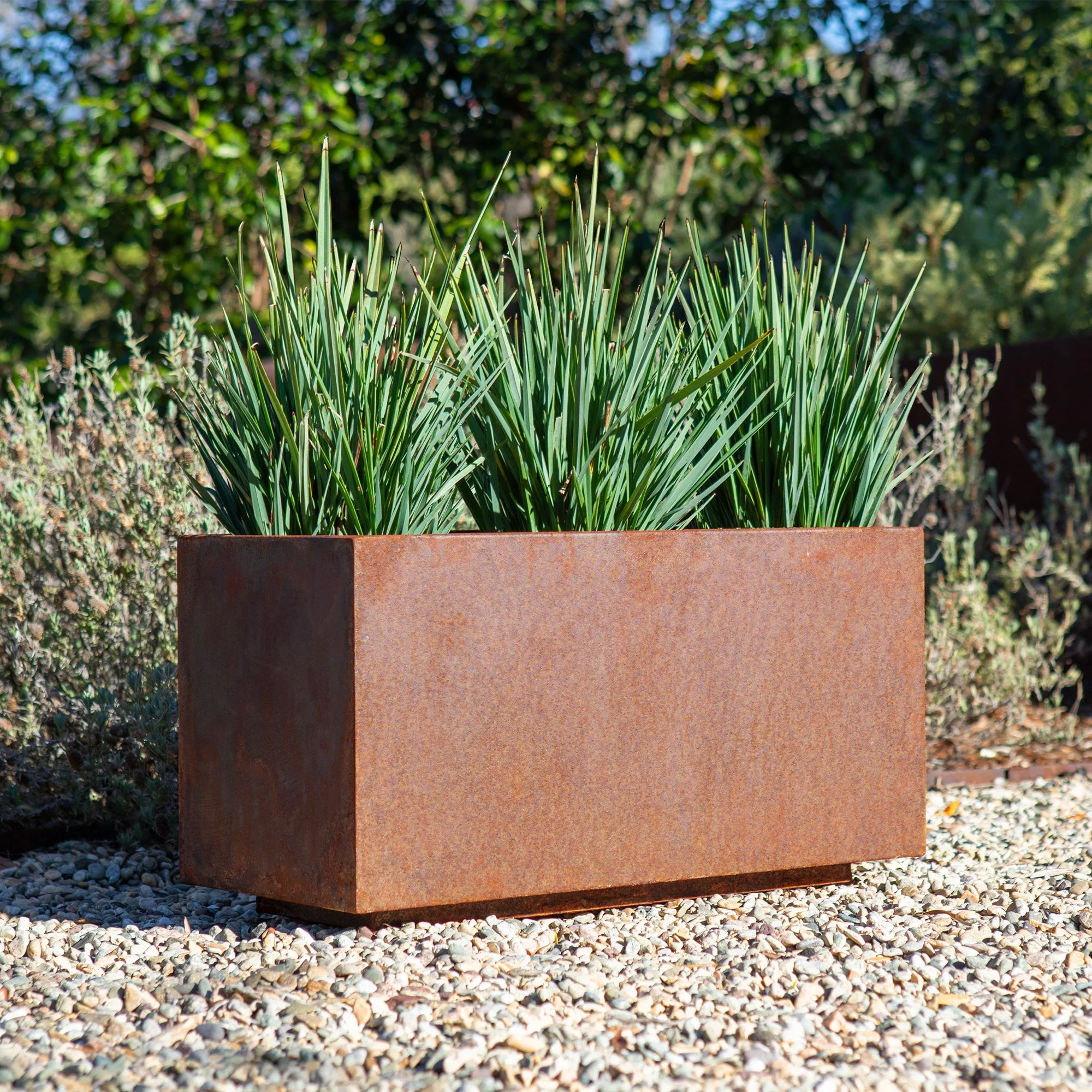 corten long box planter - Image 51