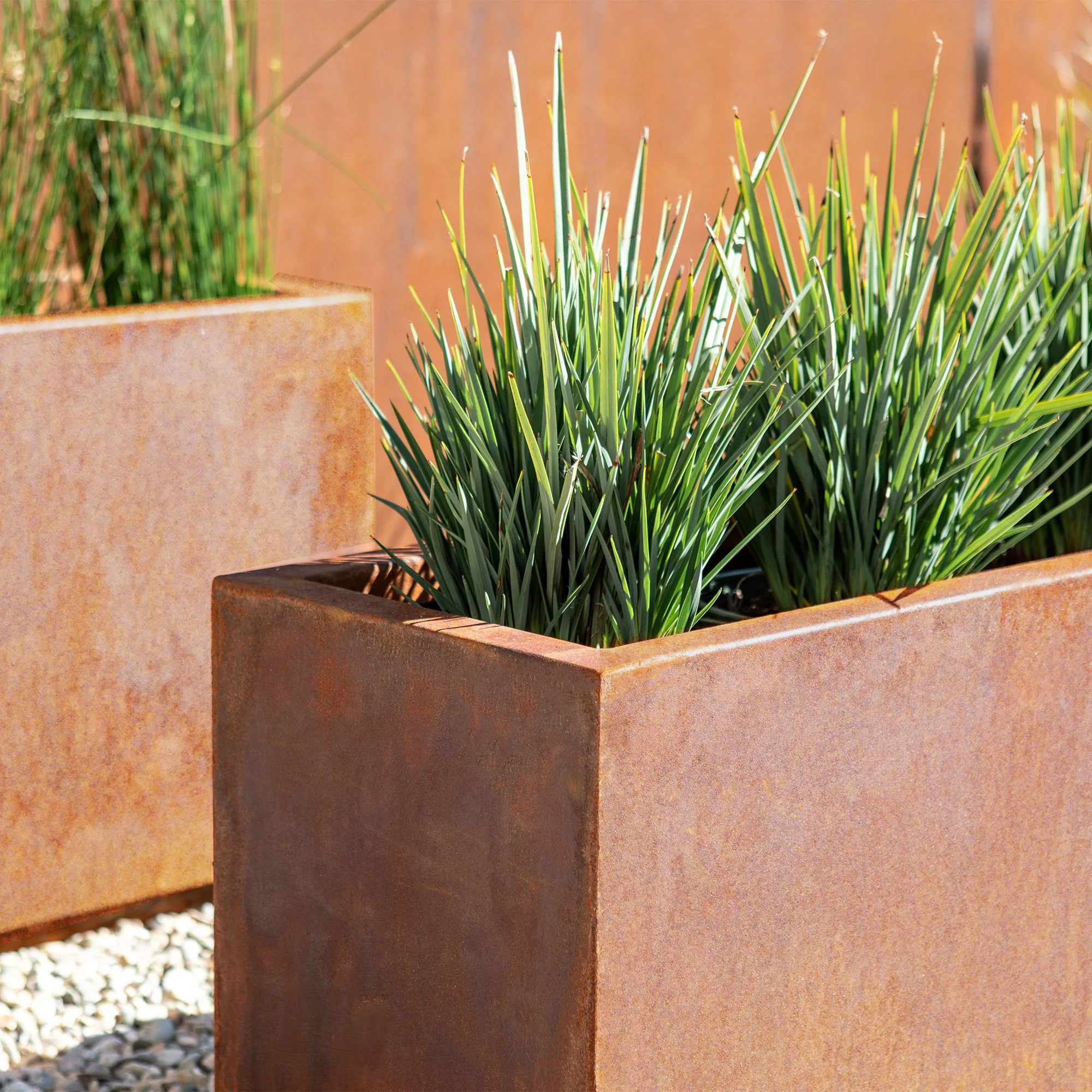 corten long box planter - Image 53