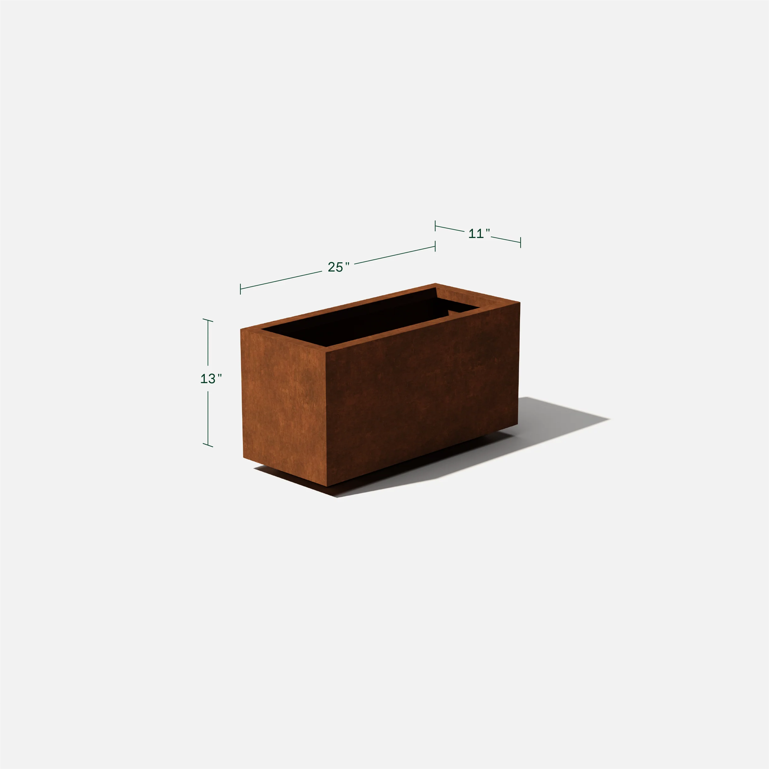 corten long box planter - Image 70