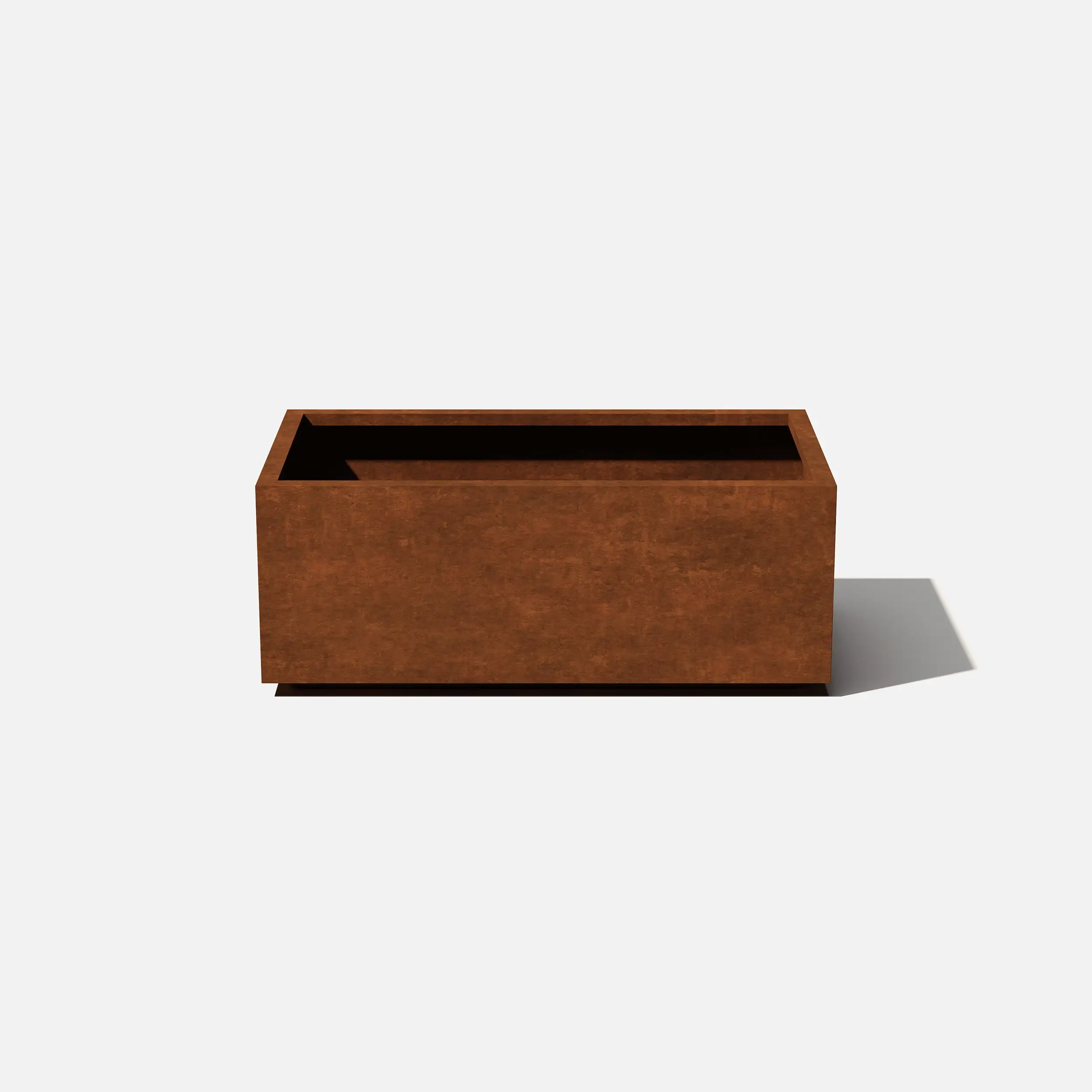 corten long box planter - Image 78