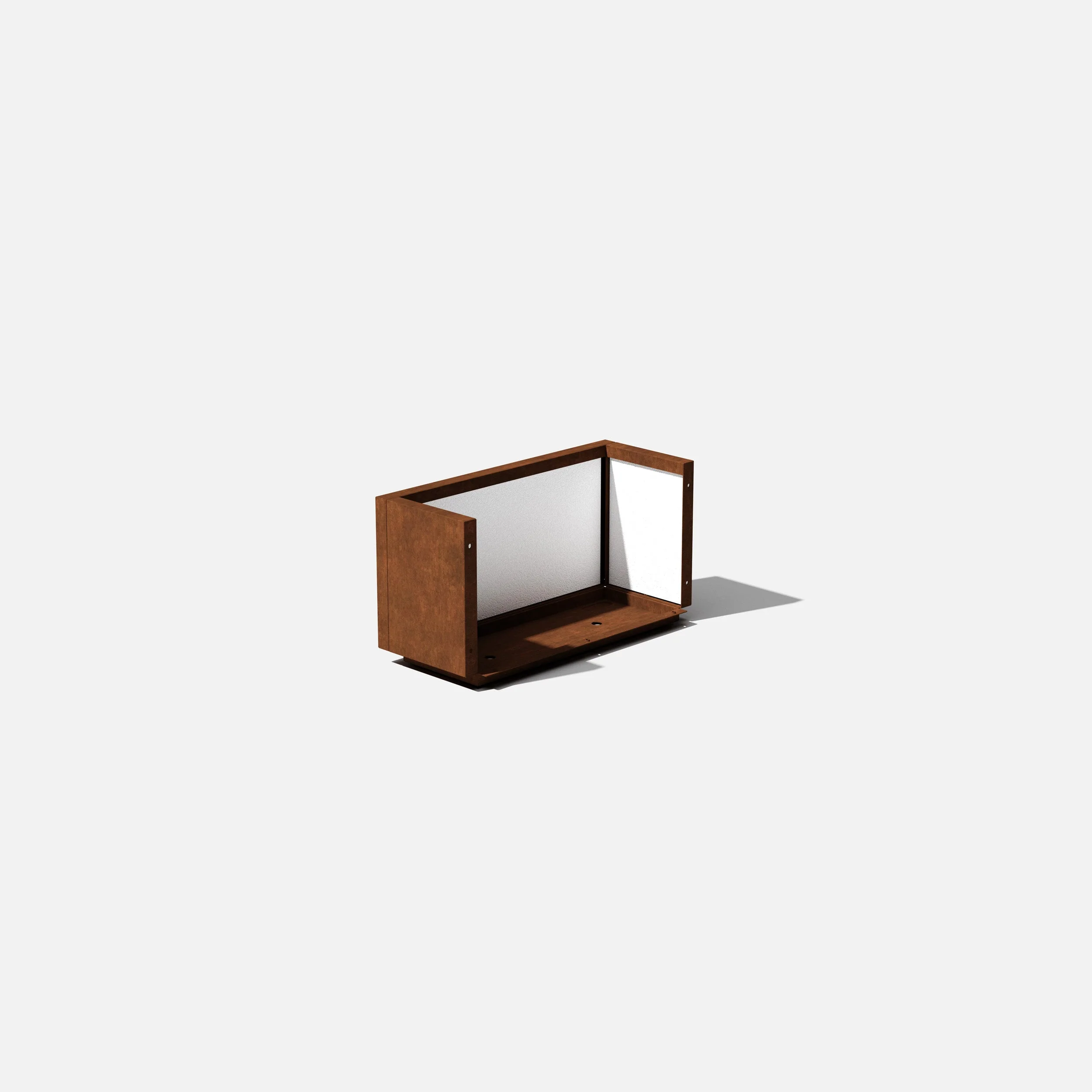 corten long box planter - Image 83