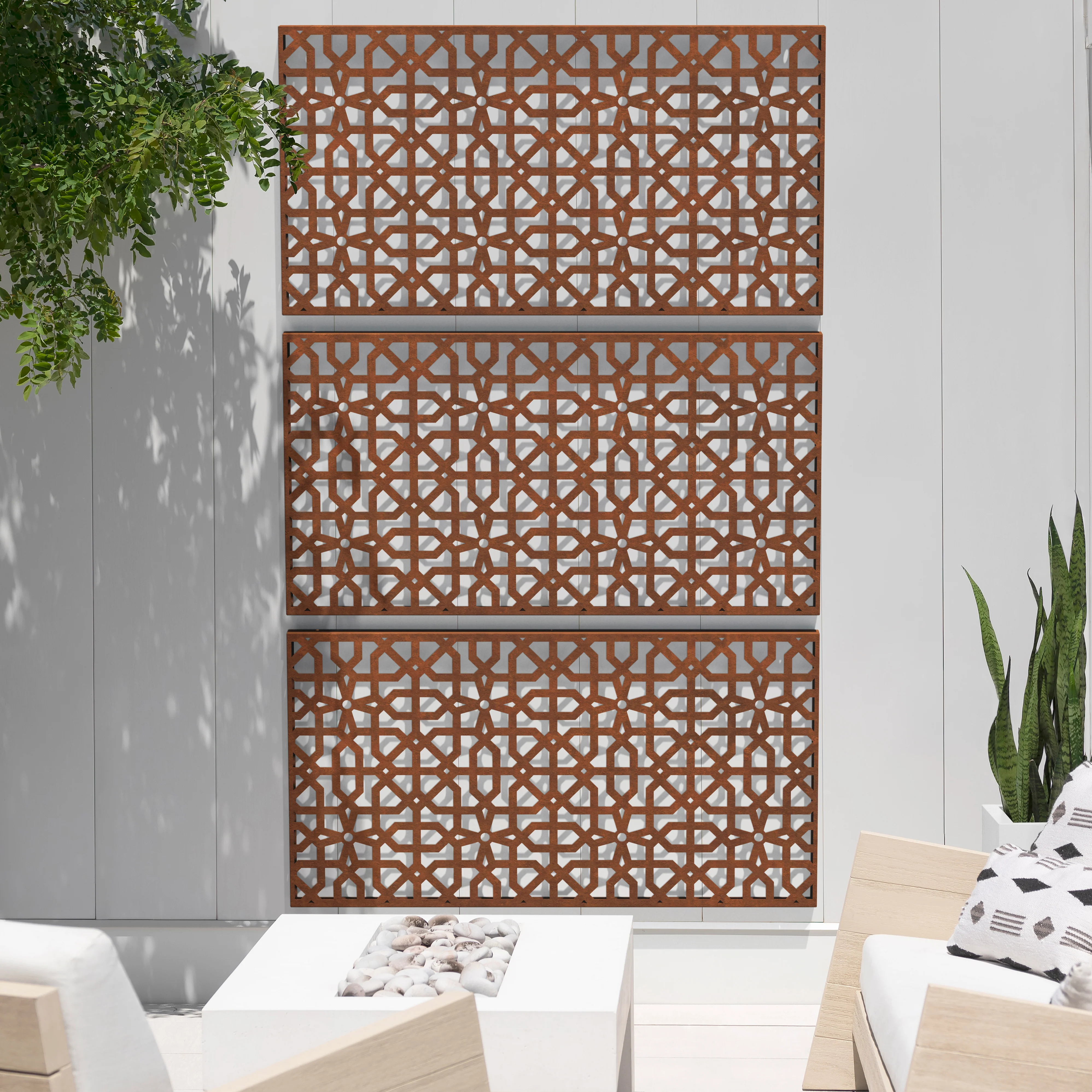corten parilla privacy screen set - Image 106