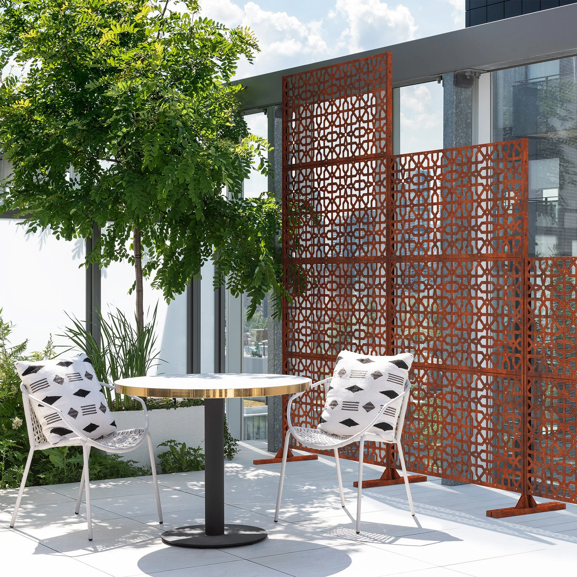 corten parilla privacy screen set - Image 52
