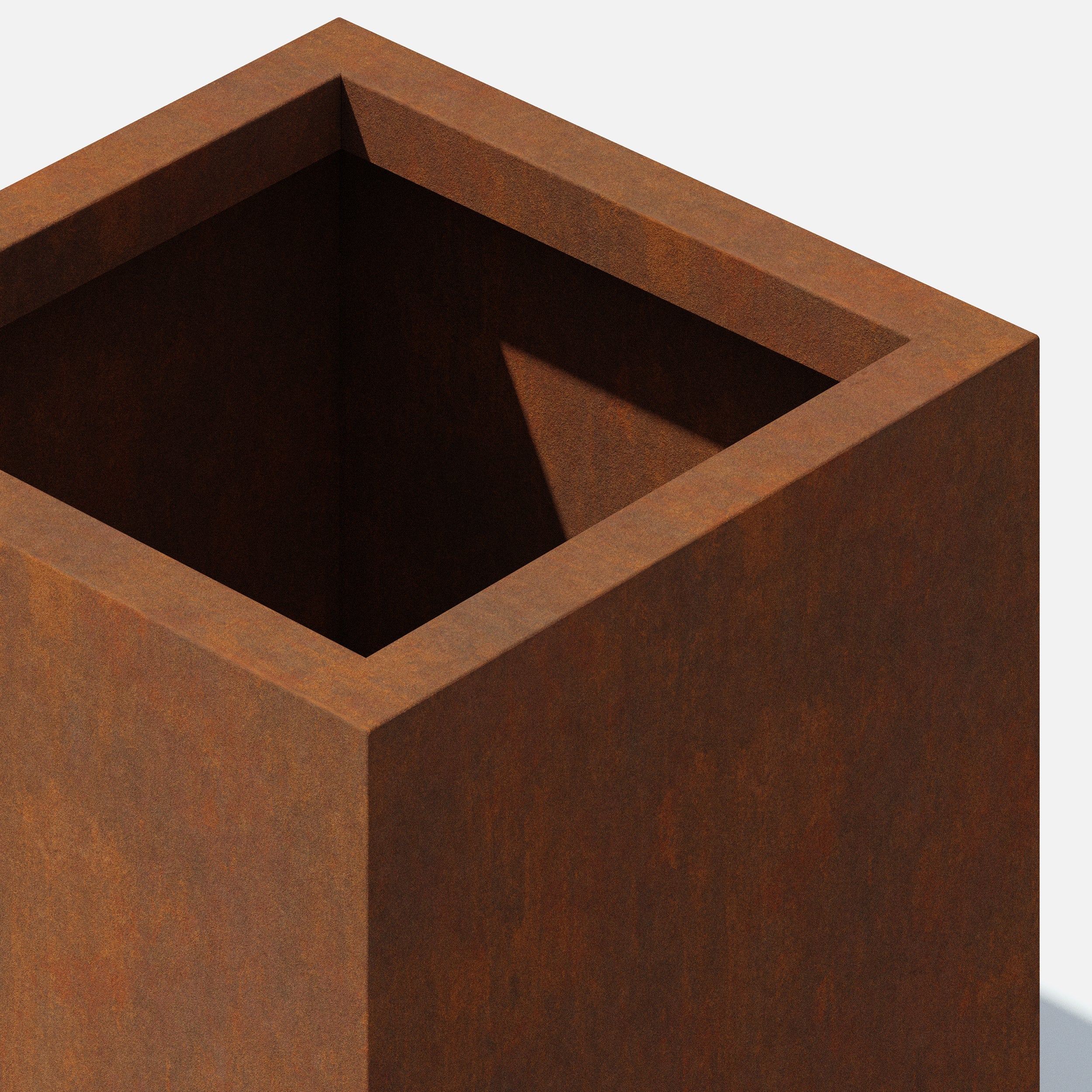 corten pedestal planter - Image 12