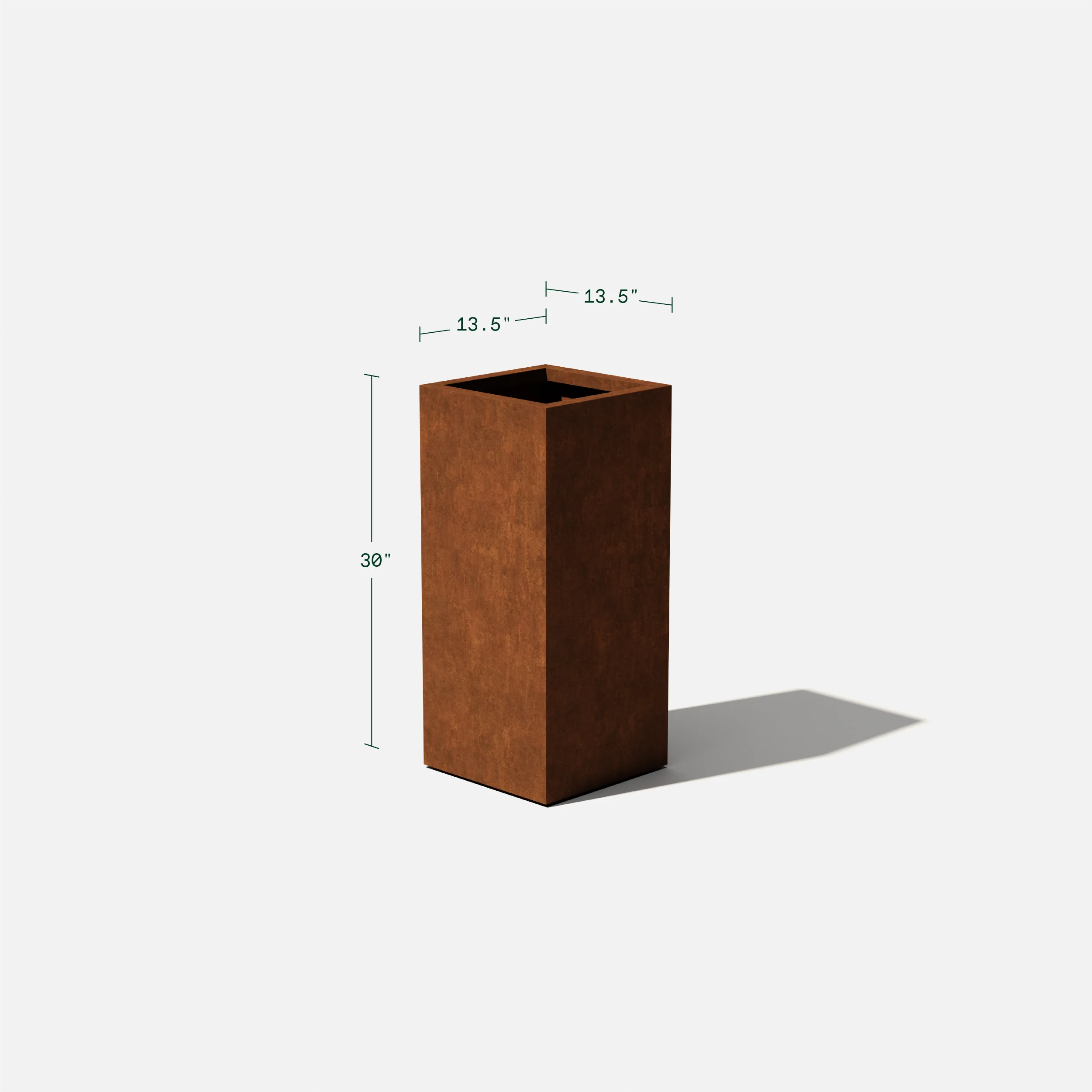 corten pedestal planter - Image 23