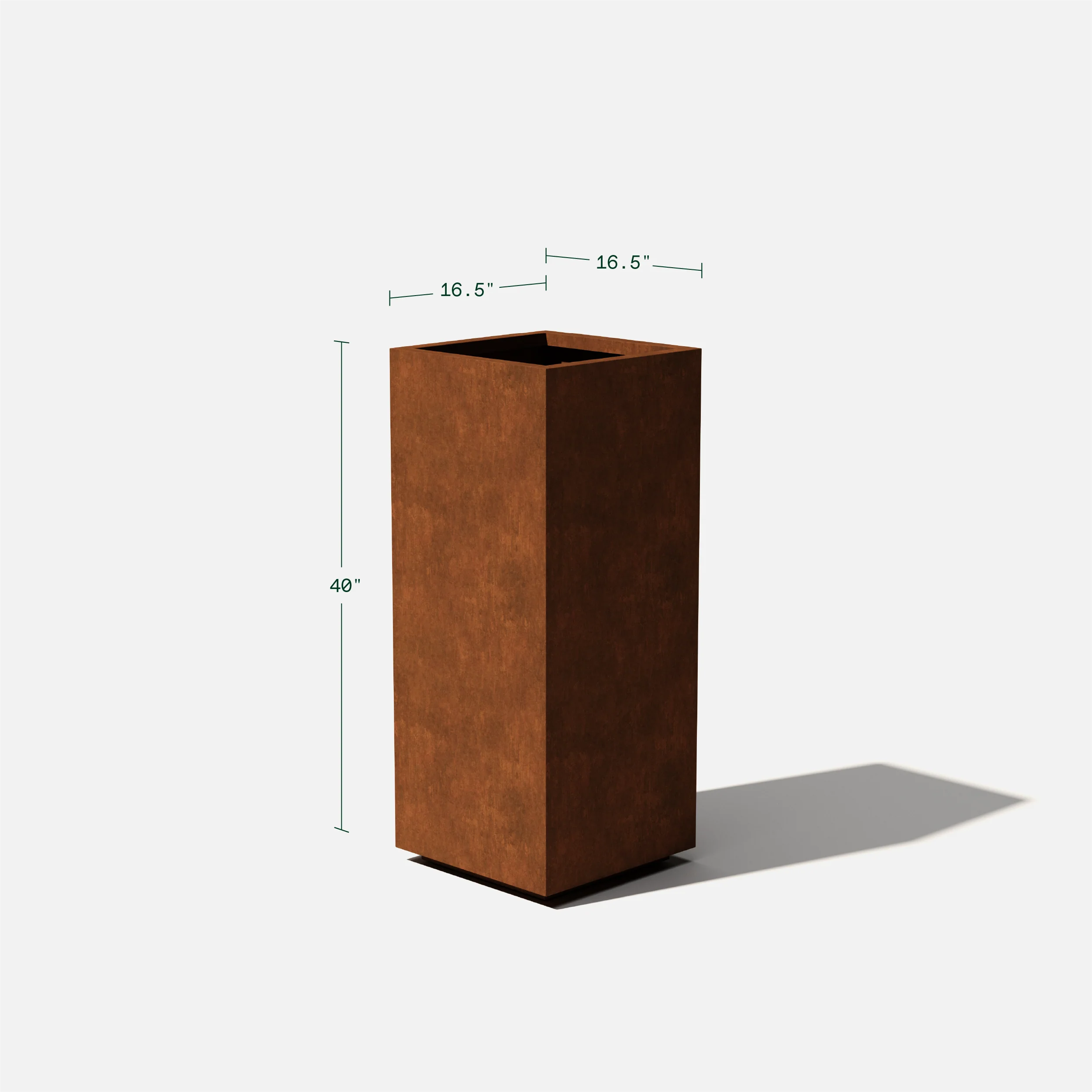corten pedestal planter - Image 24