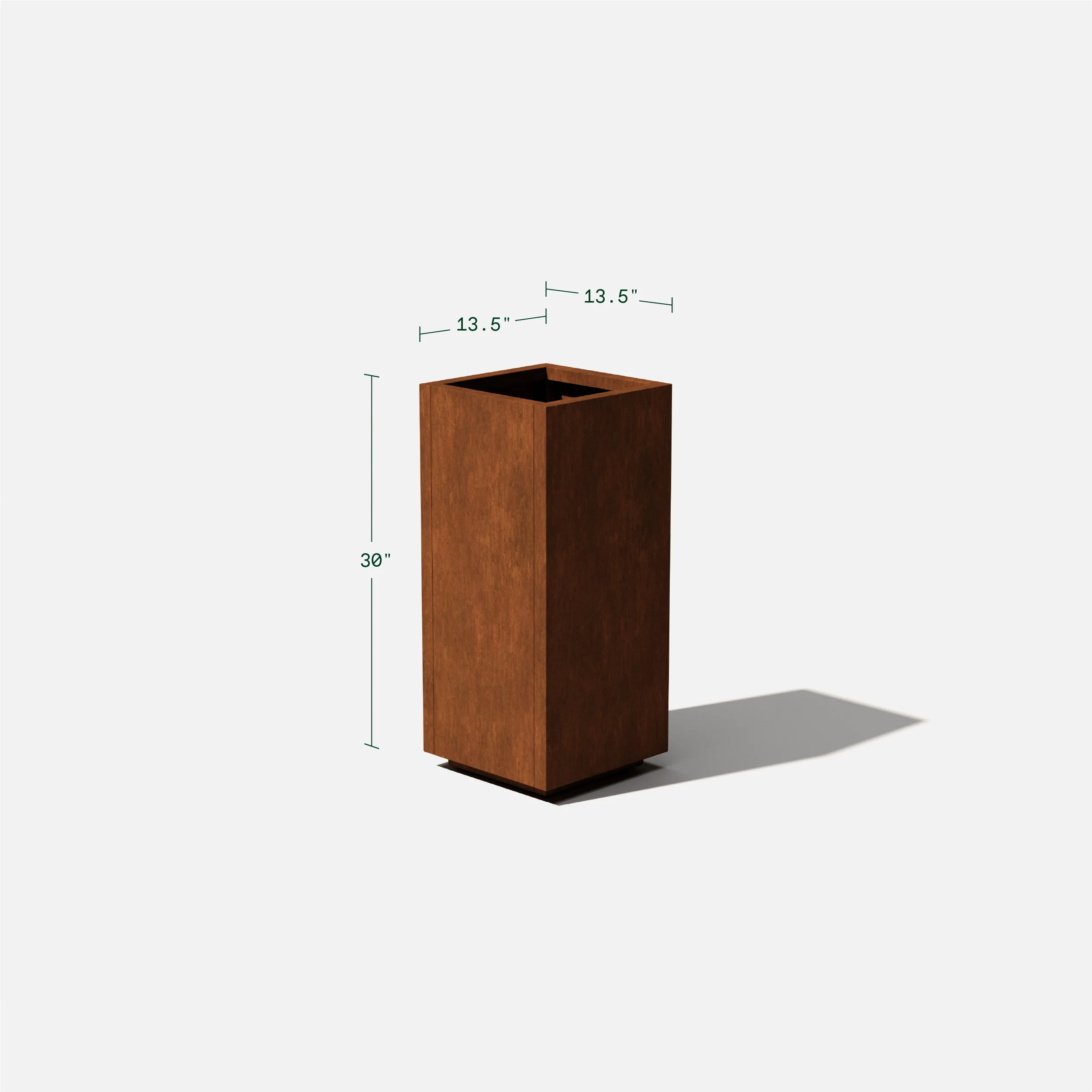 corten pedestal planter - Image 37