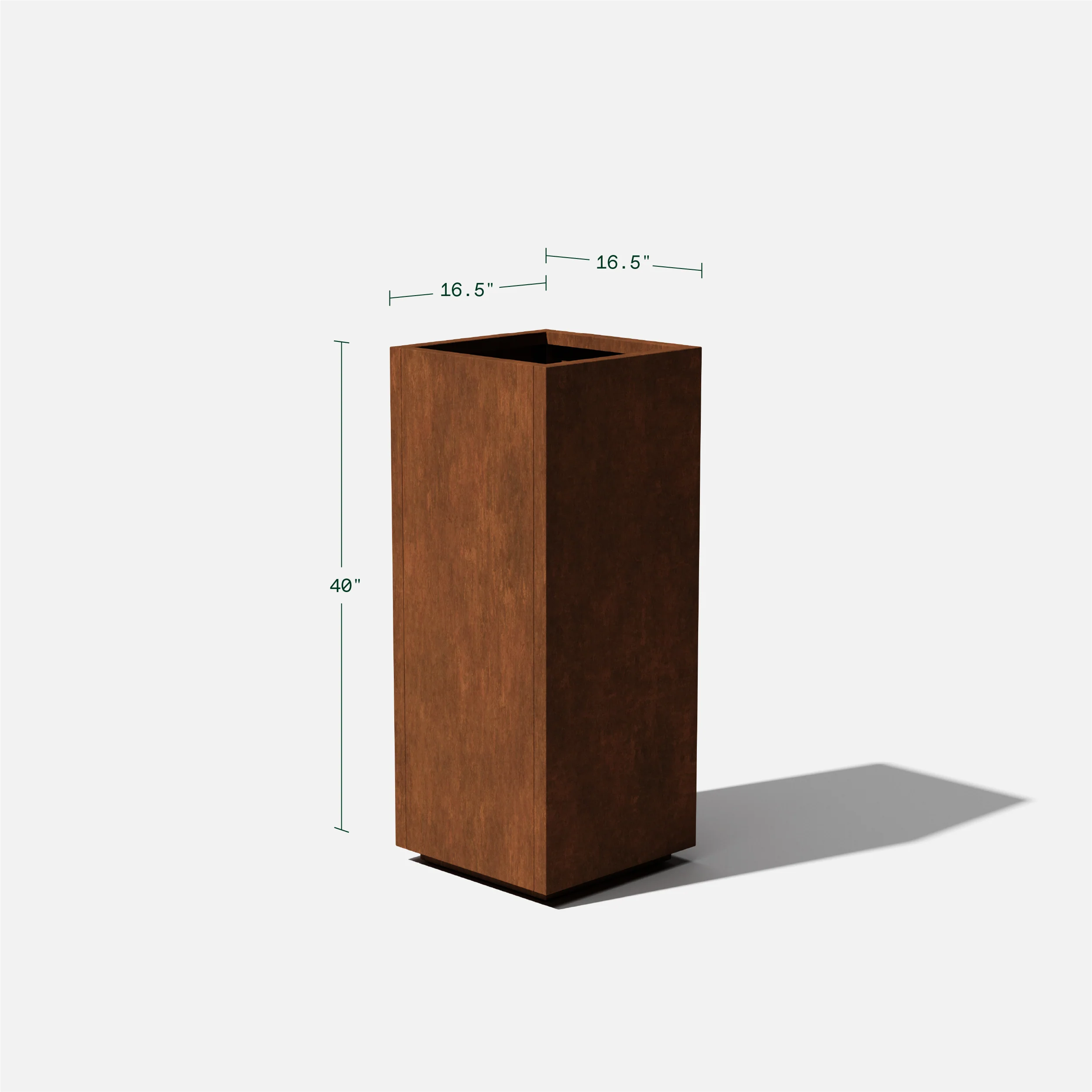 corten pedestal planter - Image 39