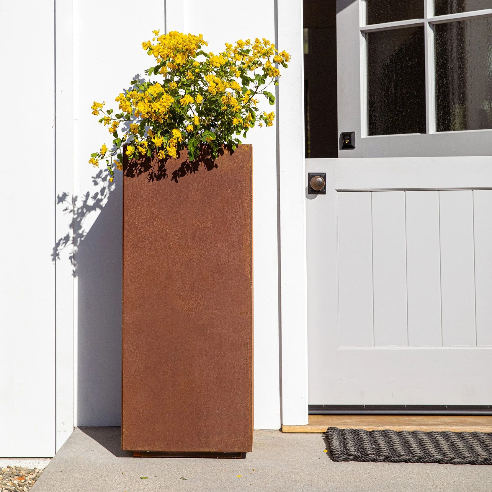 corten pedestal planter - Image 59