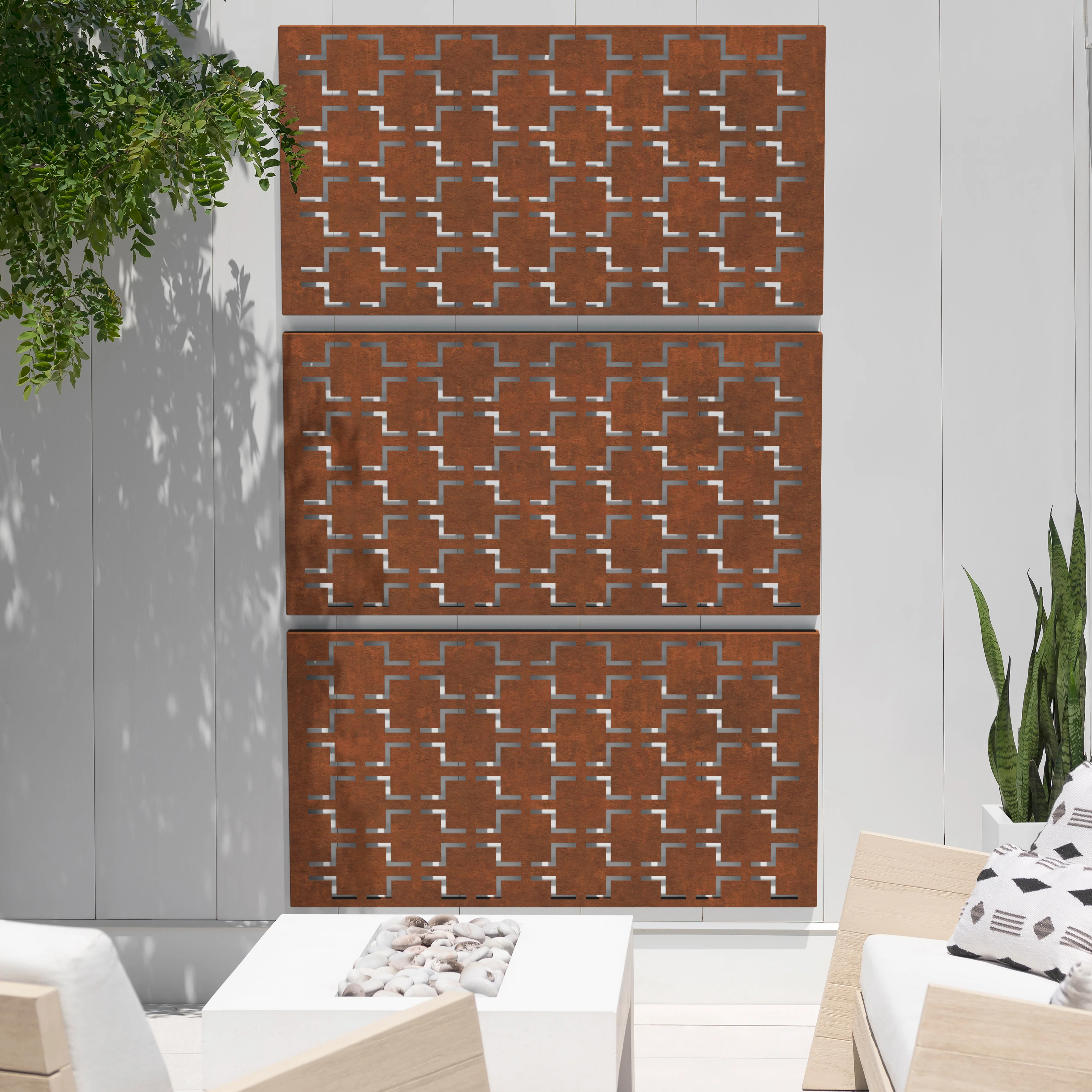 corten quadra privacy screen set - Image 105