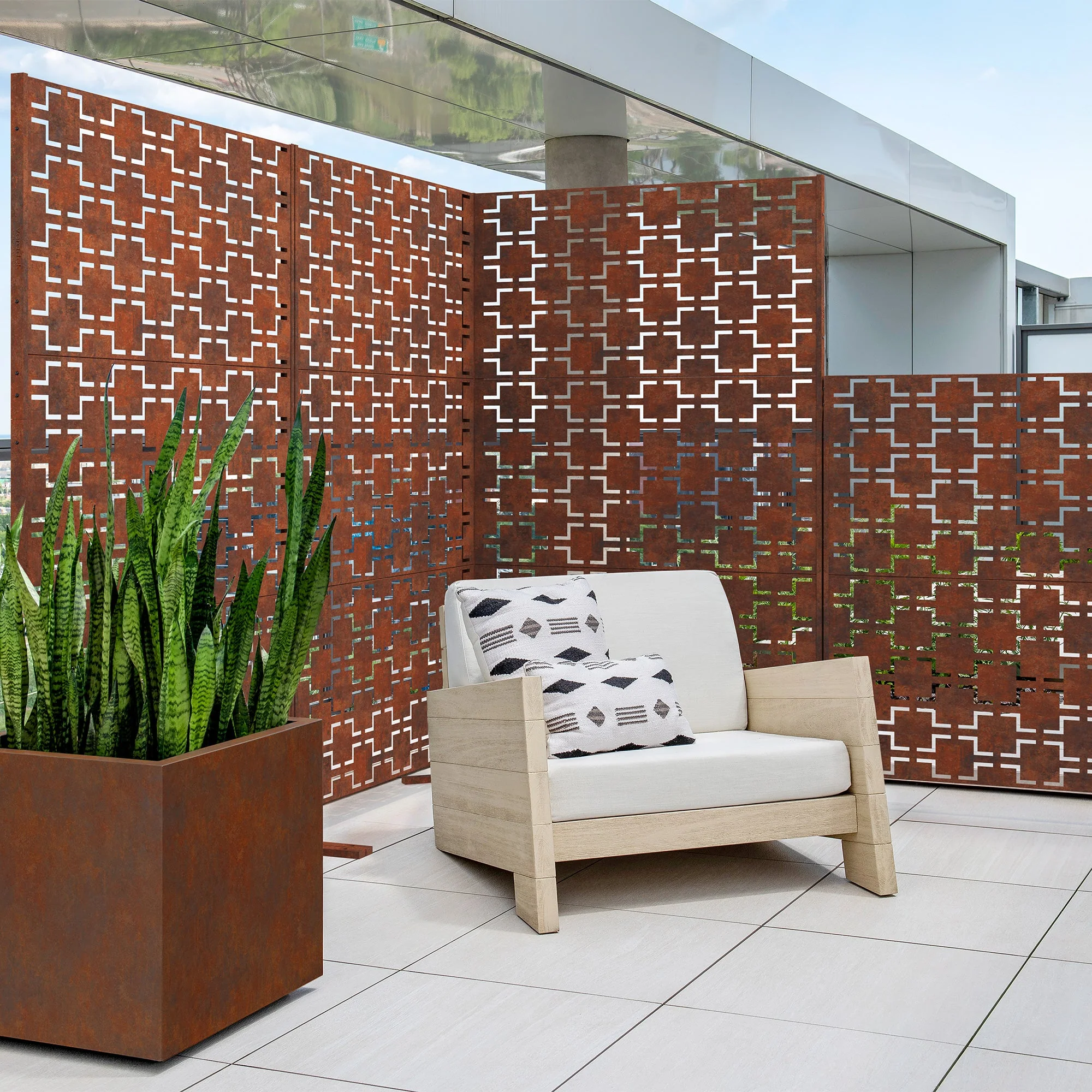 corten quadra privacy screen set - Image 49