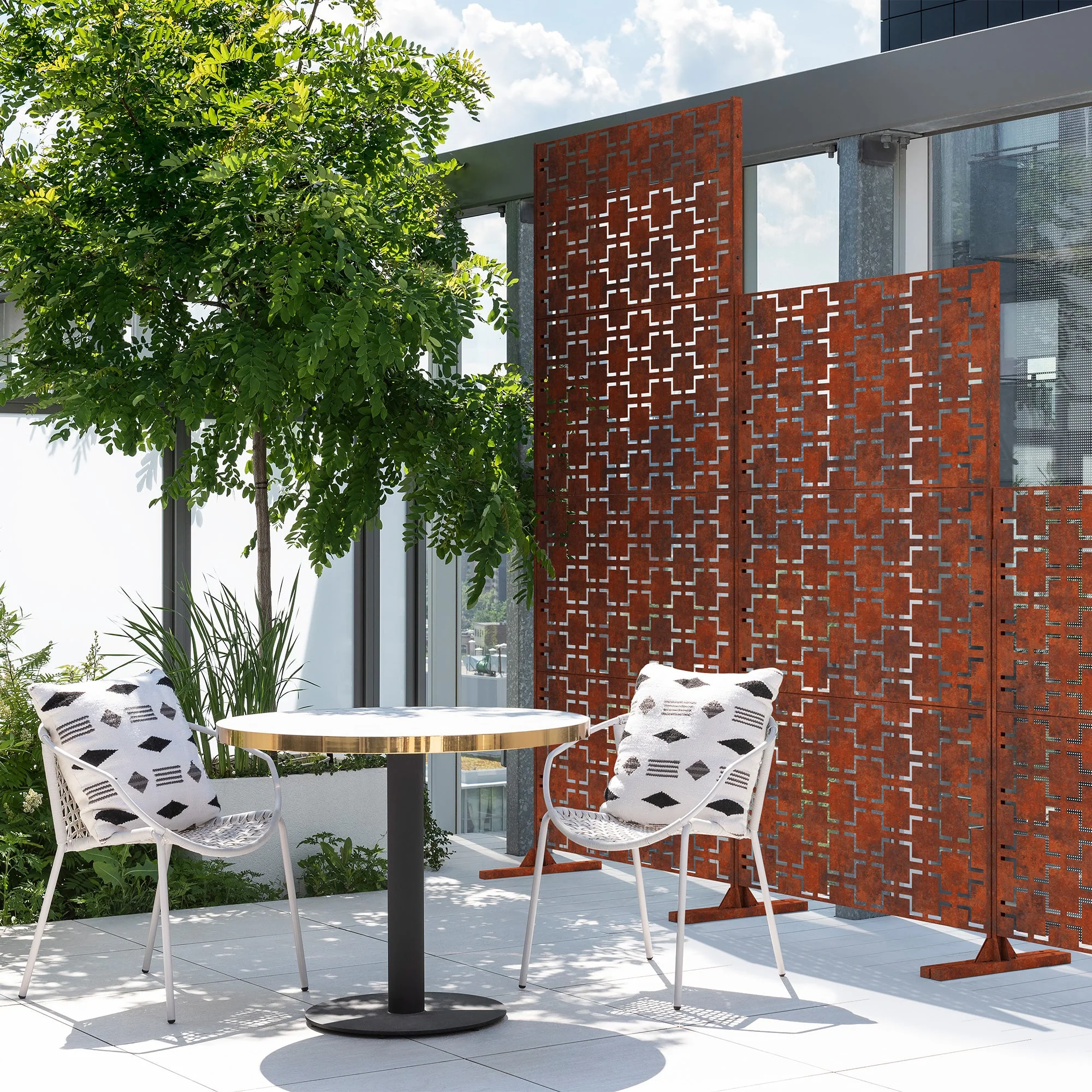 corten quadra privacy screen set - Image 51