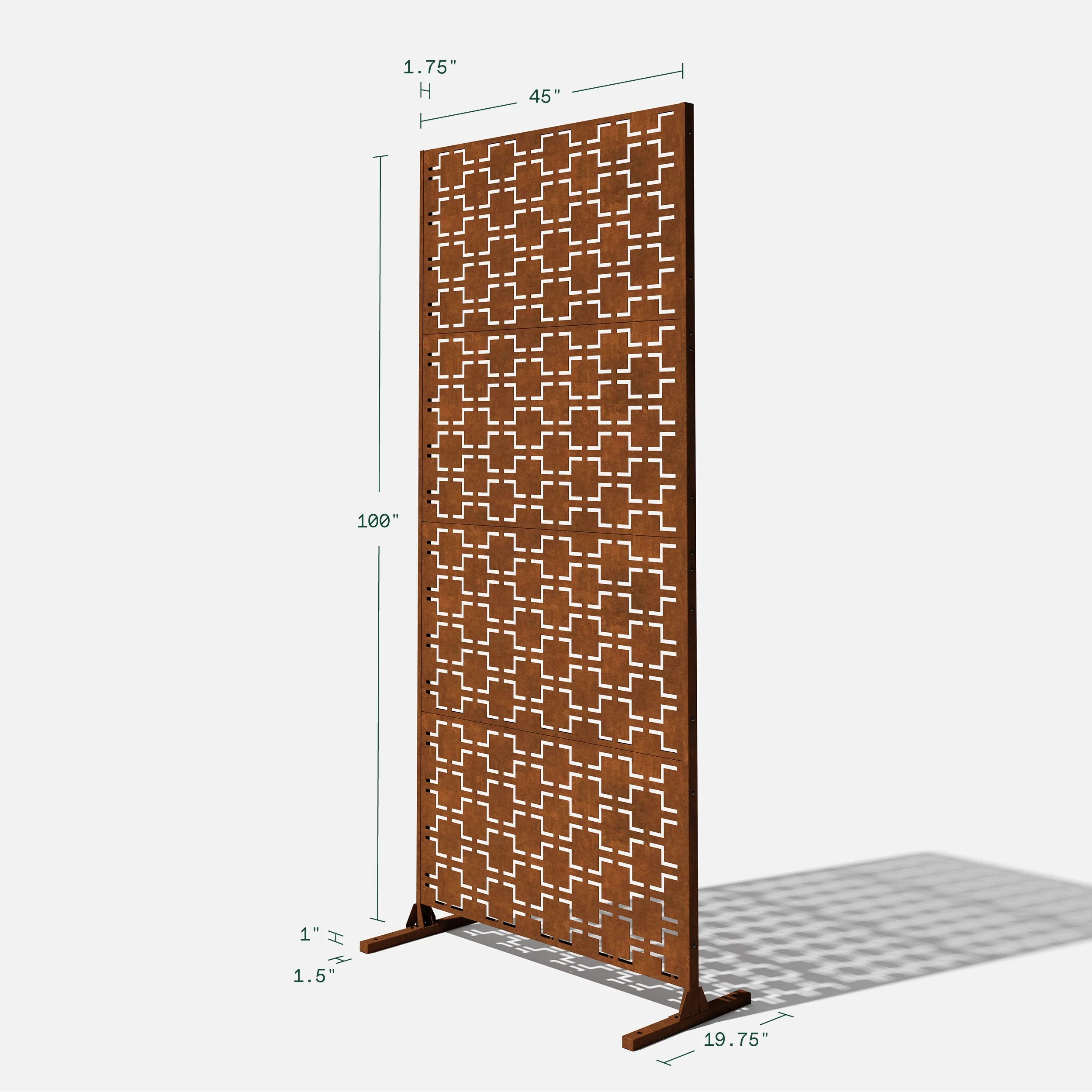 corten quadra privacy screen set - Image 76