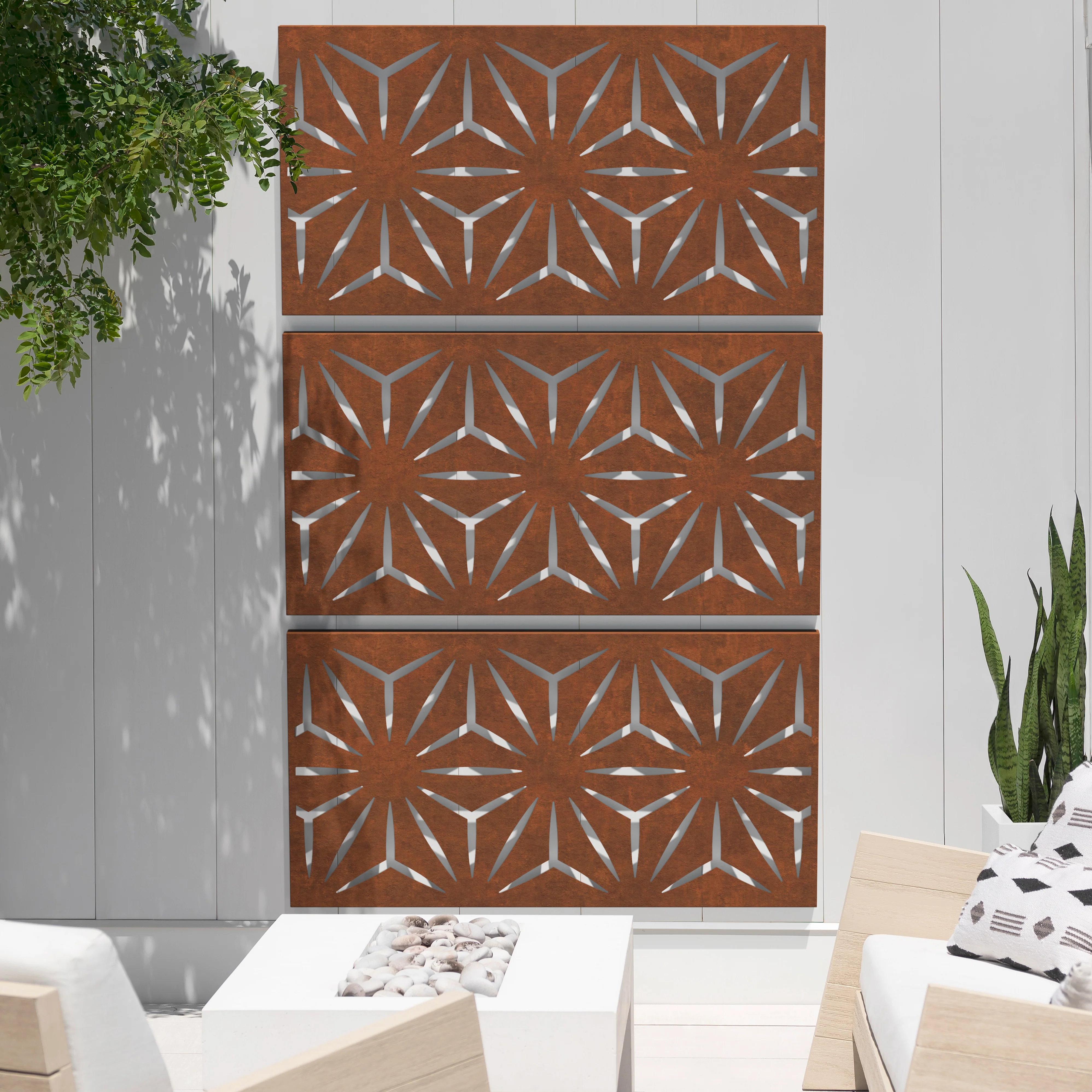 corten star privacy screen set - Image 102
