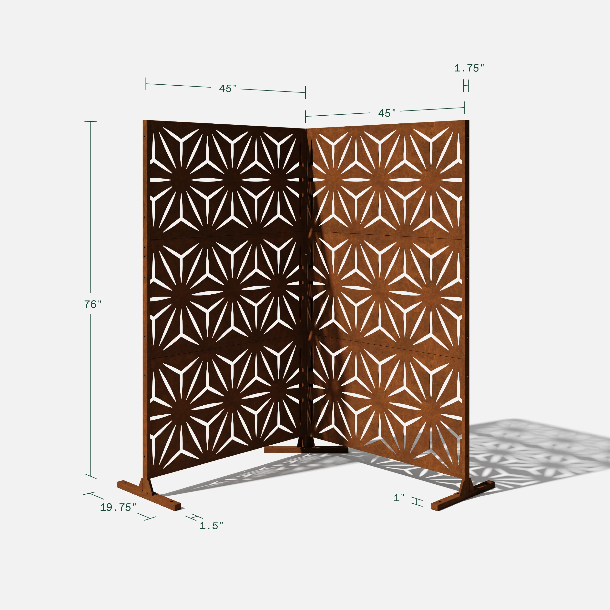 corten star privacy screen set - Image 68