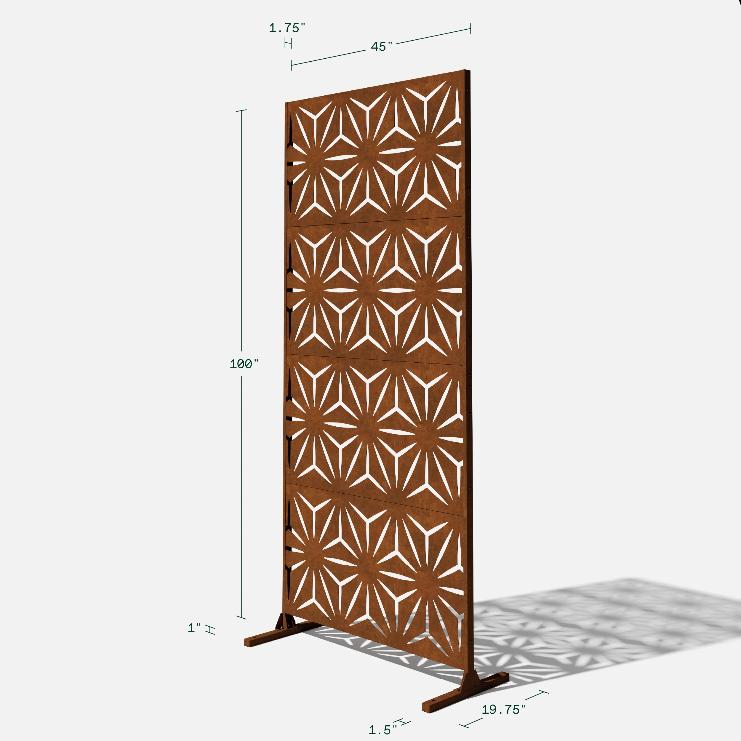 corten star privacy screen set - Image 90