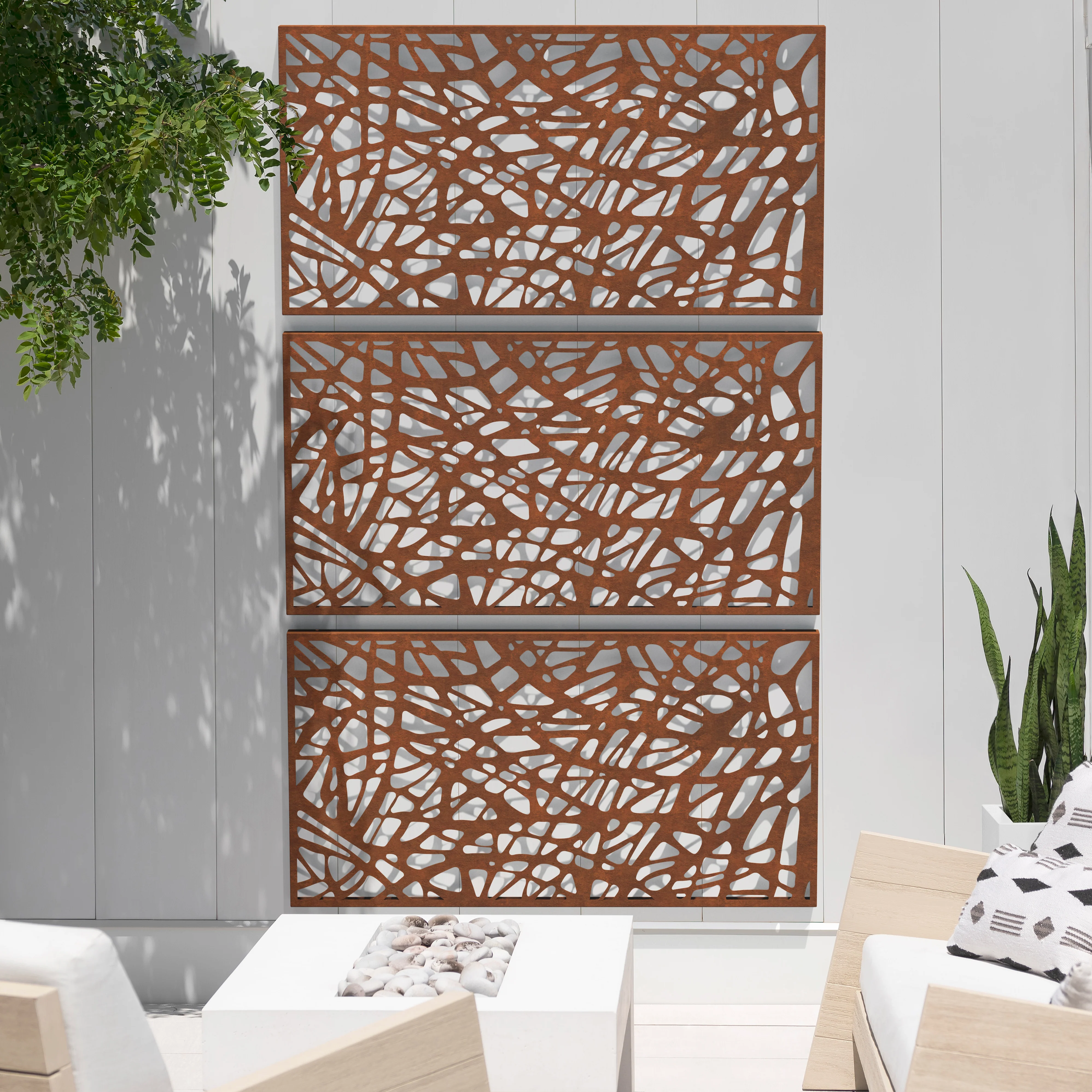 corten web privacy screen set - Image 103