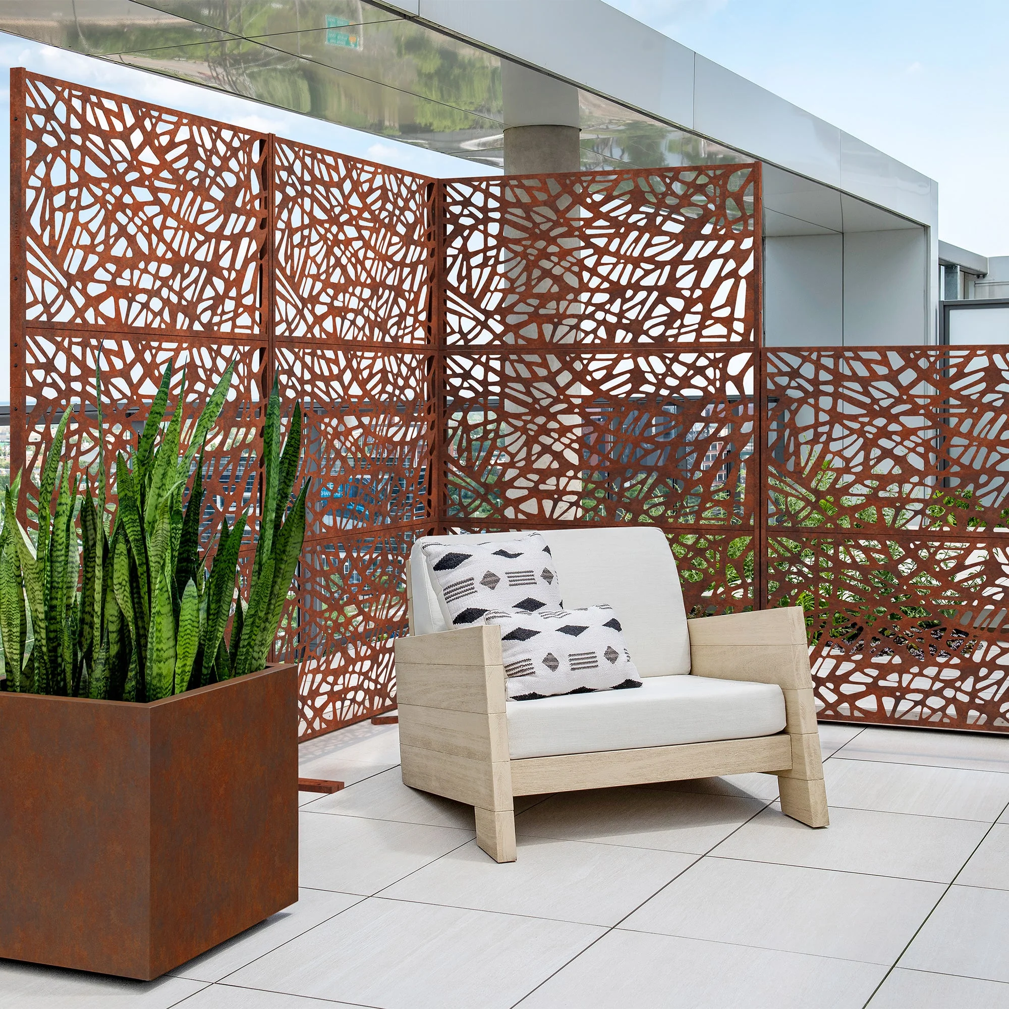 corten web privacy screen set - Image 32