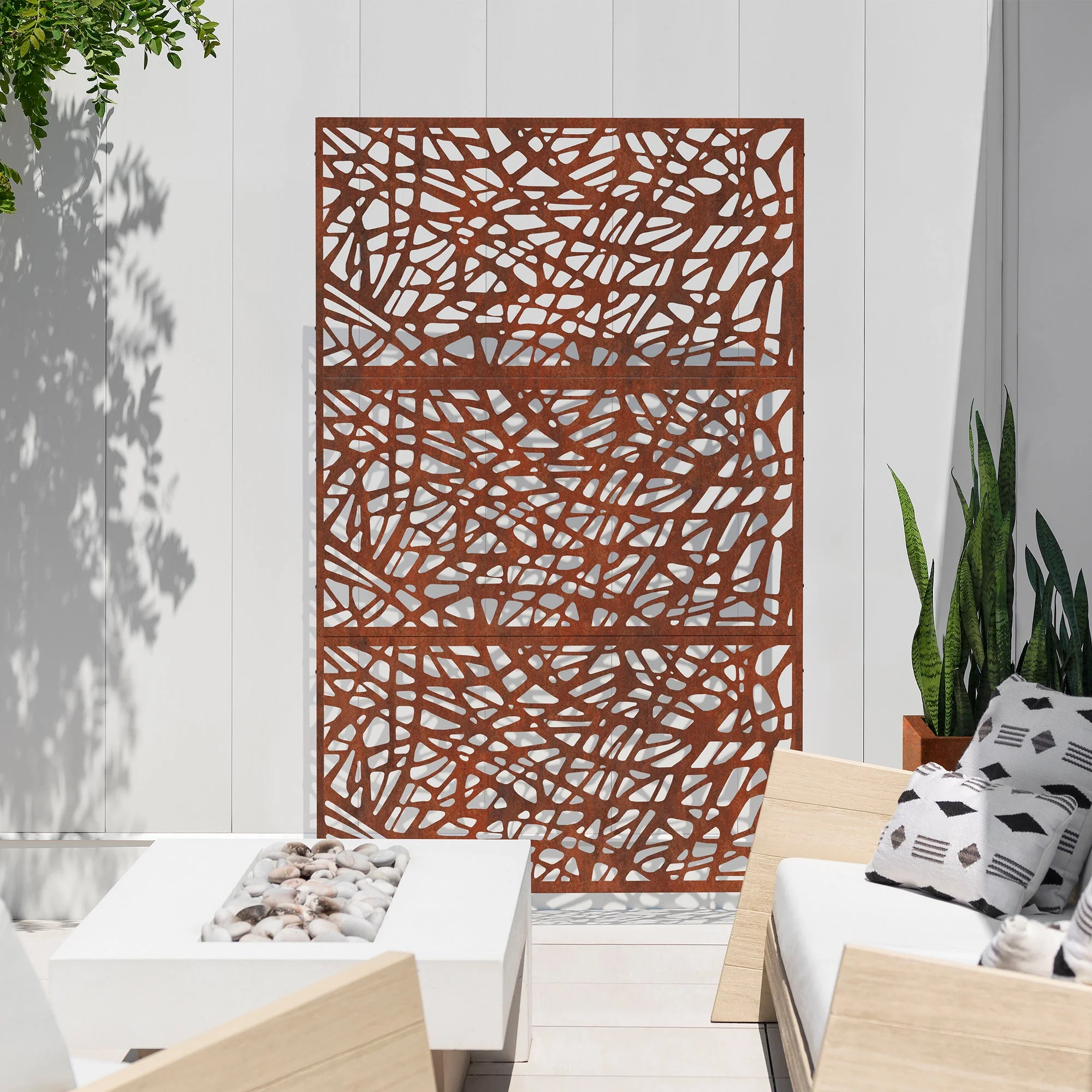 corten web privacy screen set - Image 33