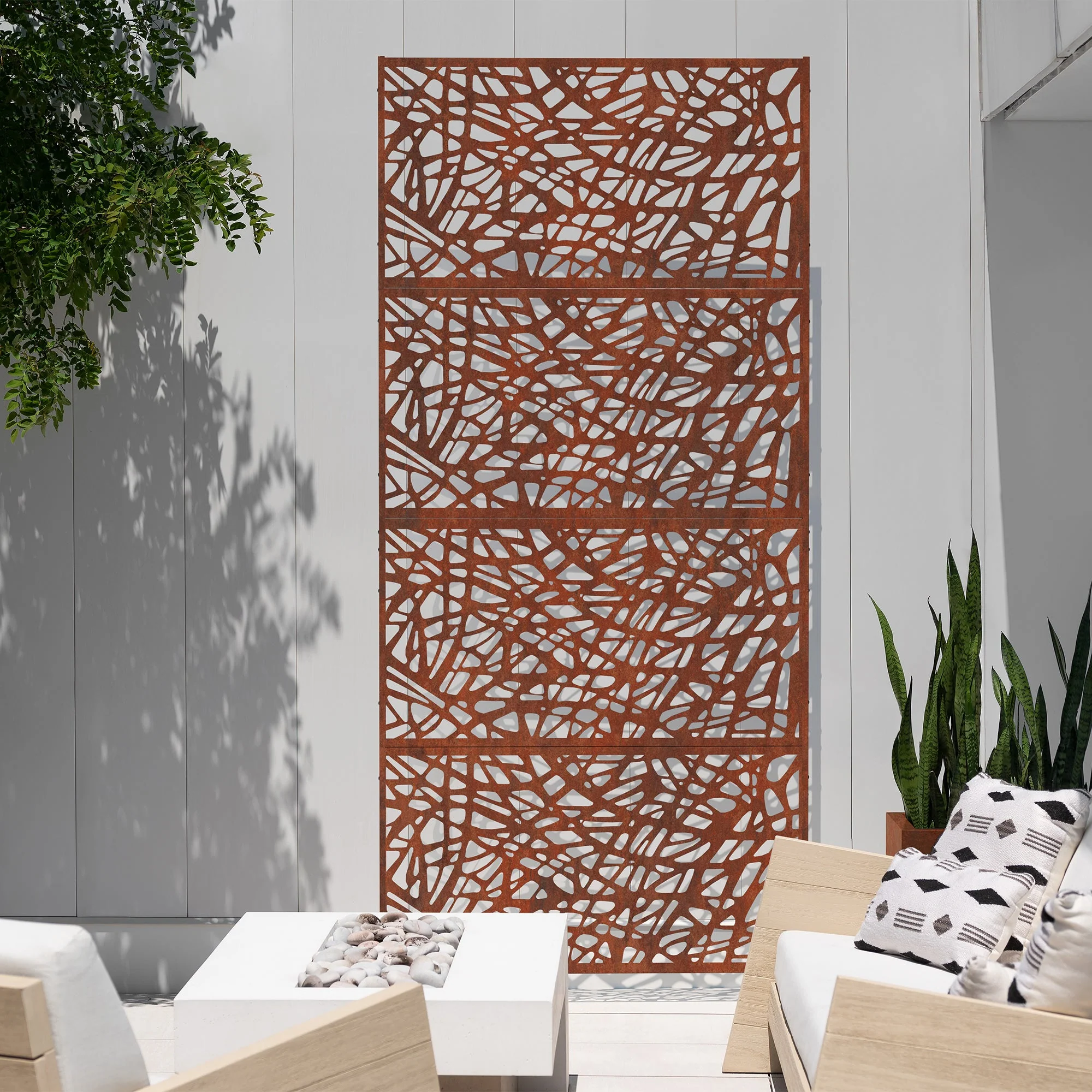 corten web privacy screen set - Image 35