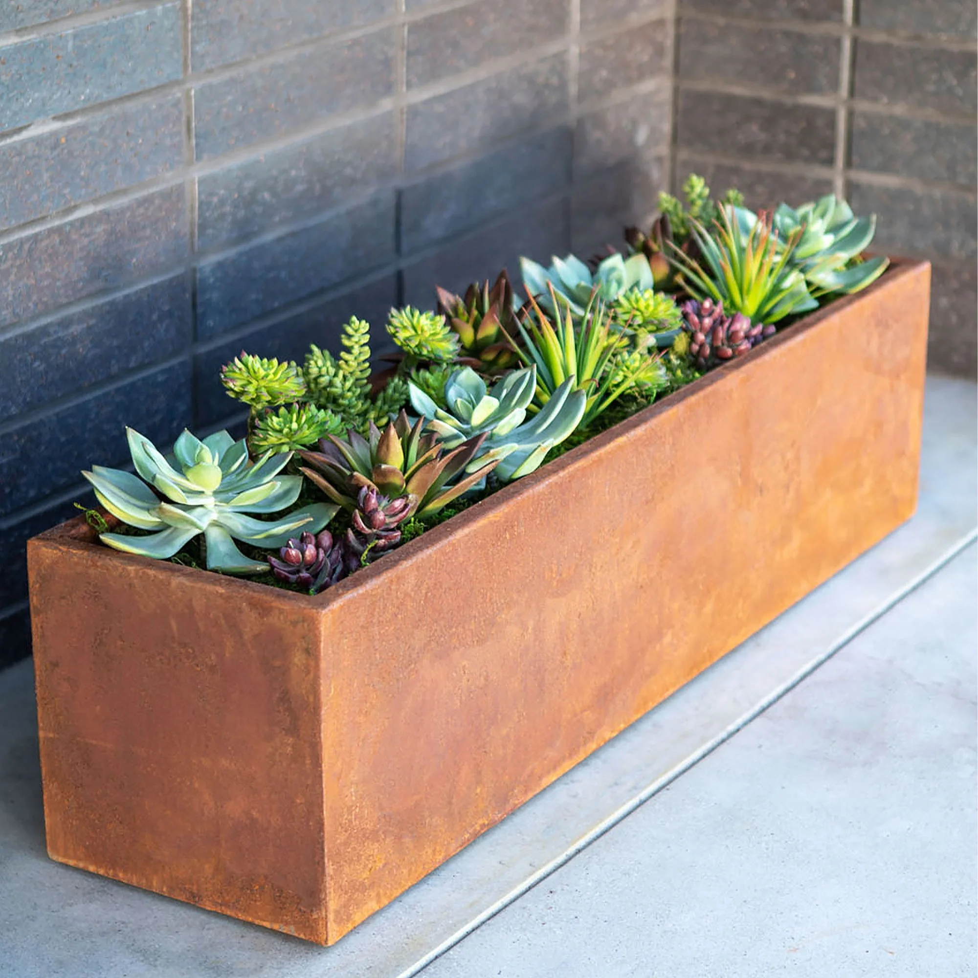 corten window box planter - Image 22