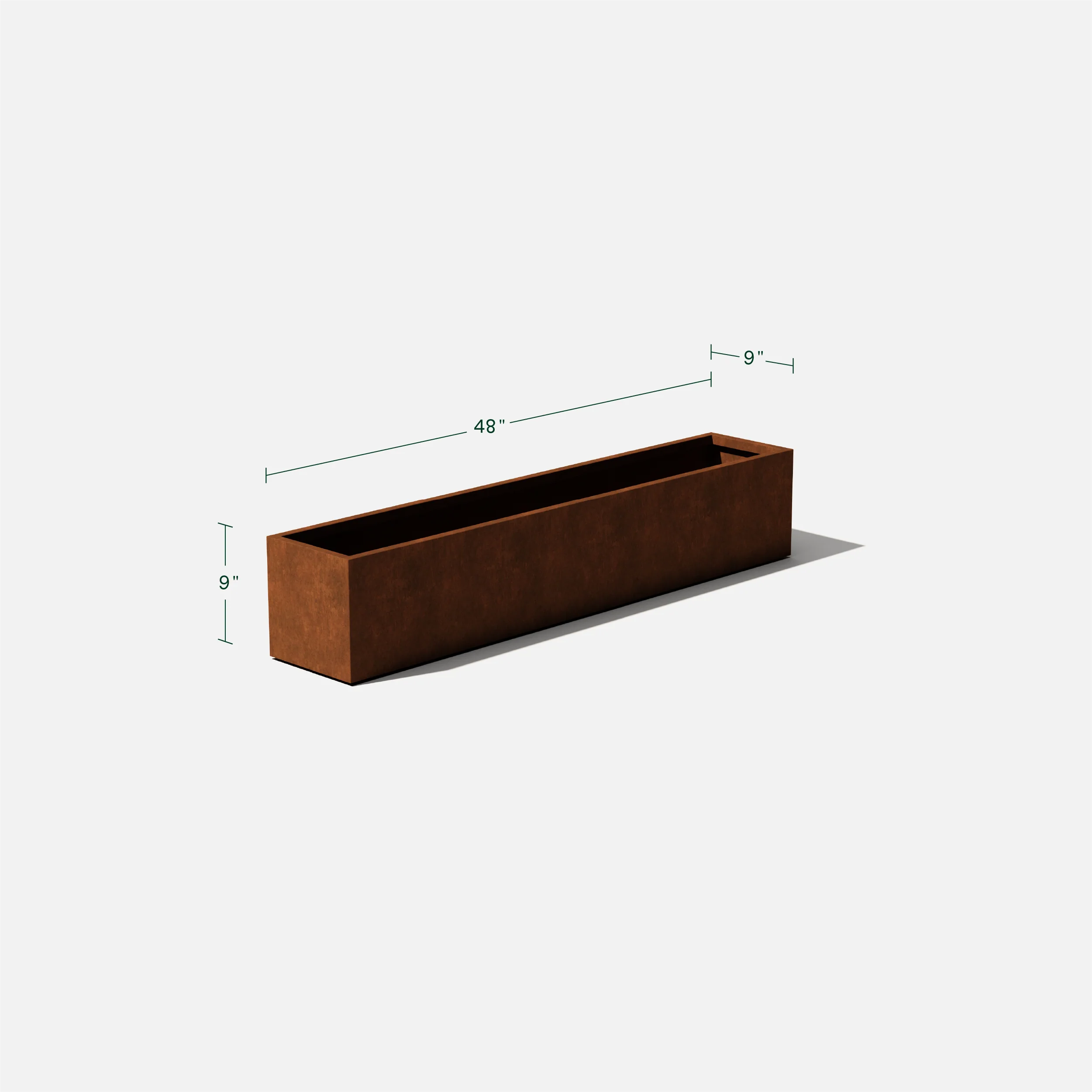 corten window box planter - Image 26