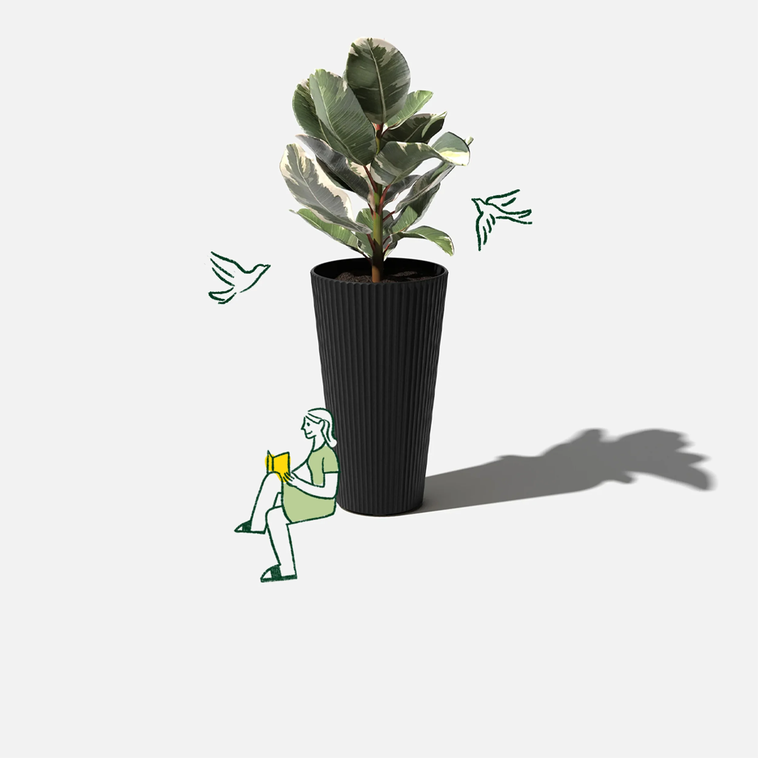 demi tall planter - Image 3