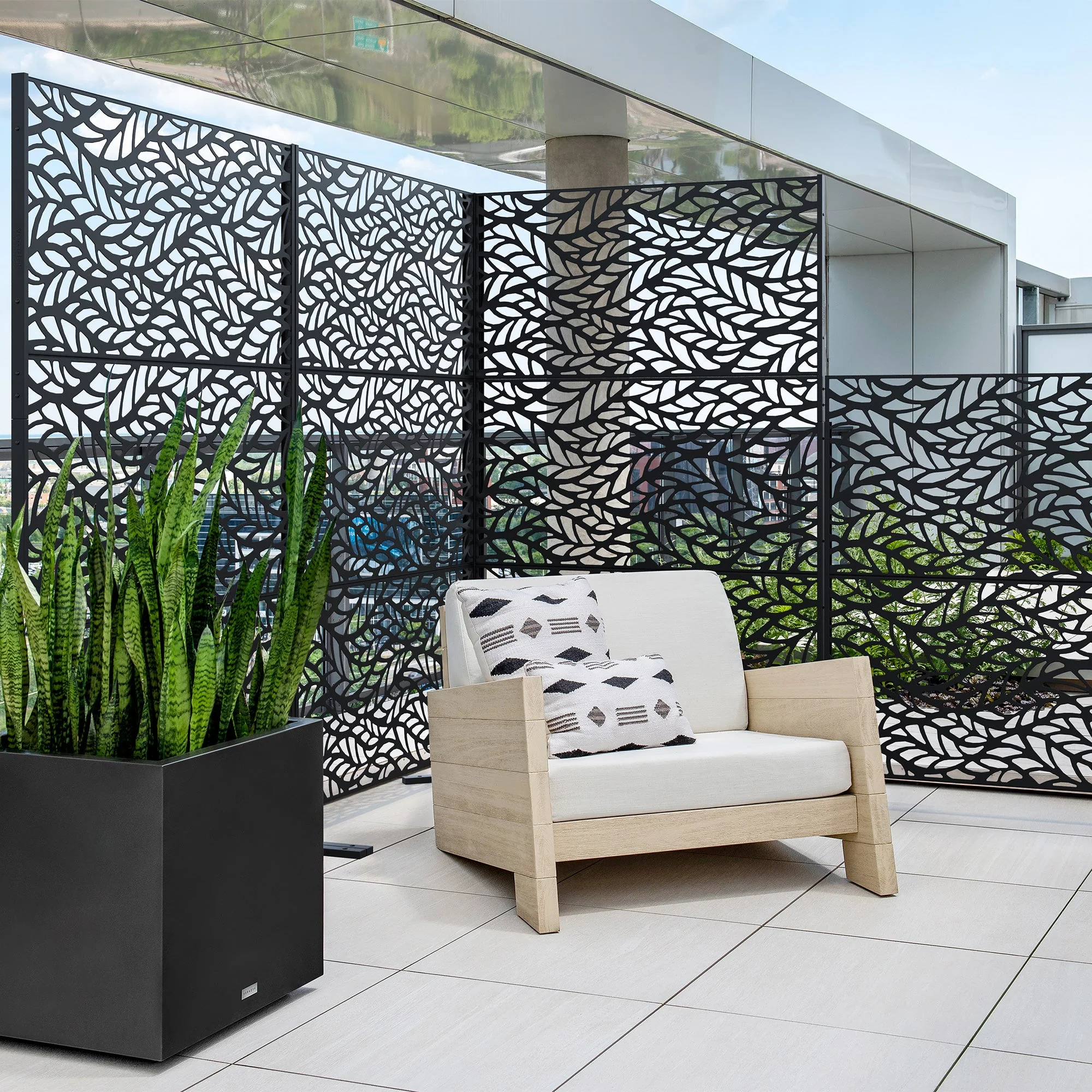 corten flowleaf privacy screen set - Image 39