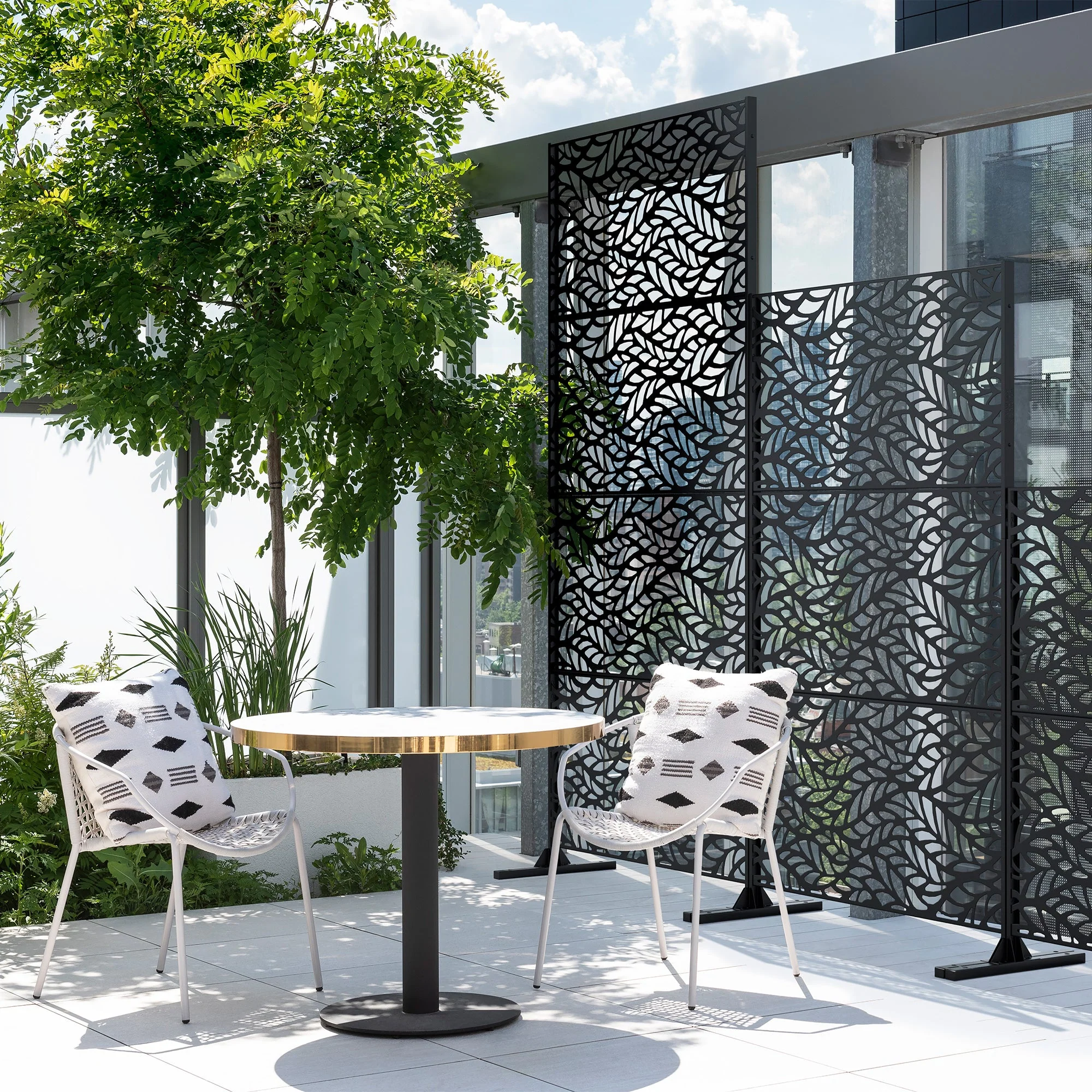 corten flowleaf privacy screen set - Image 43