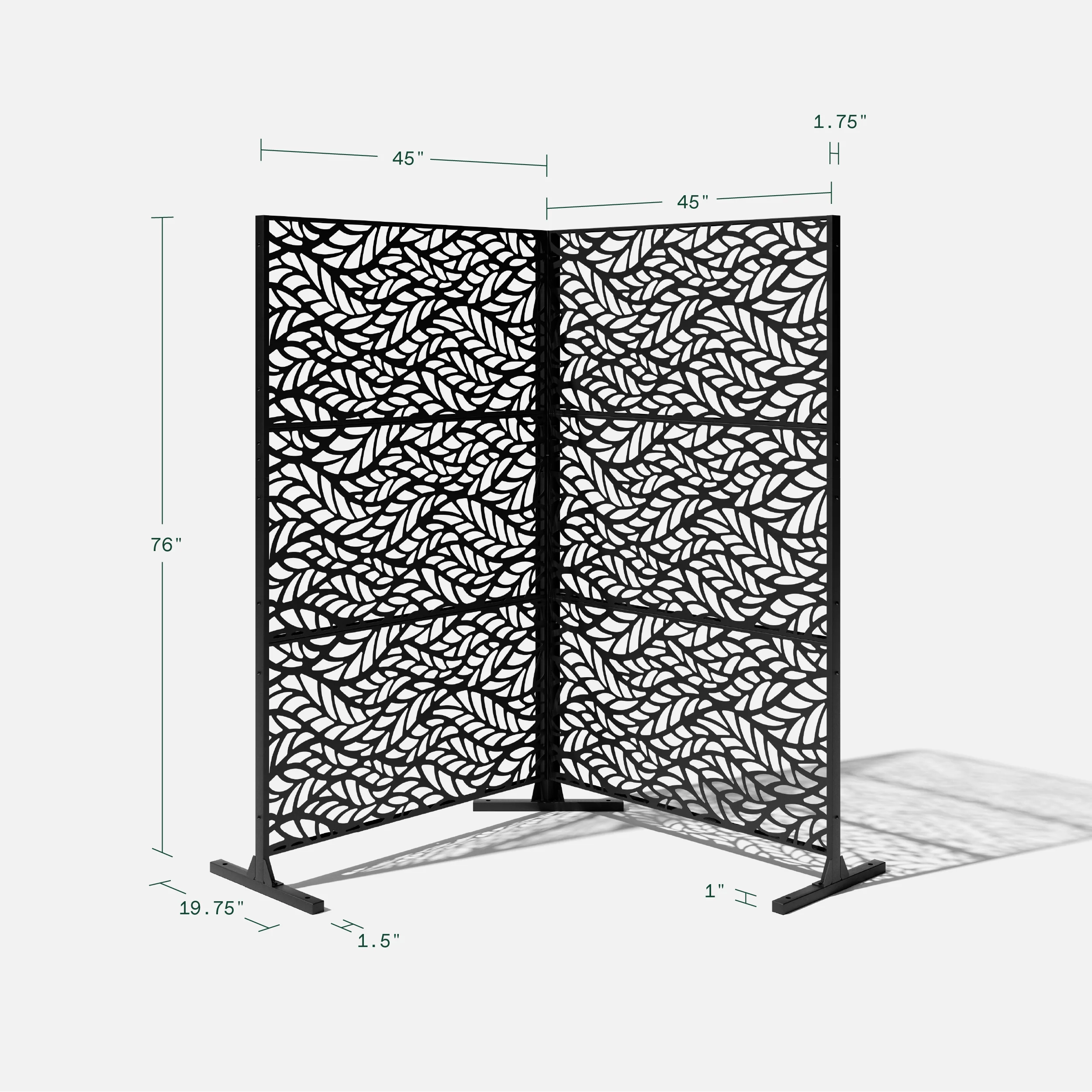 corten flowleaf privacy screen set - Image 63