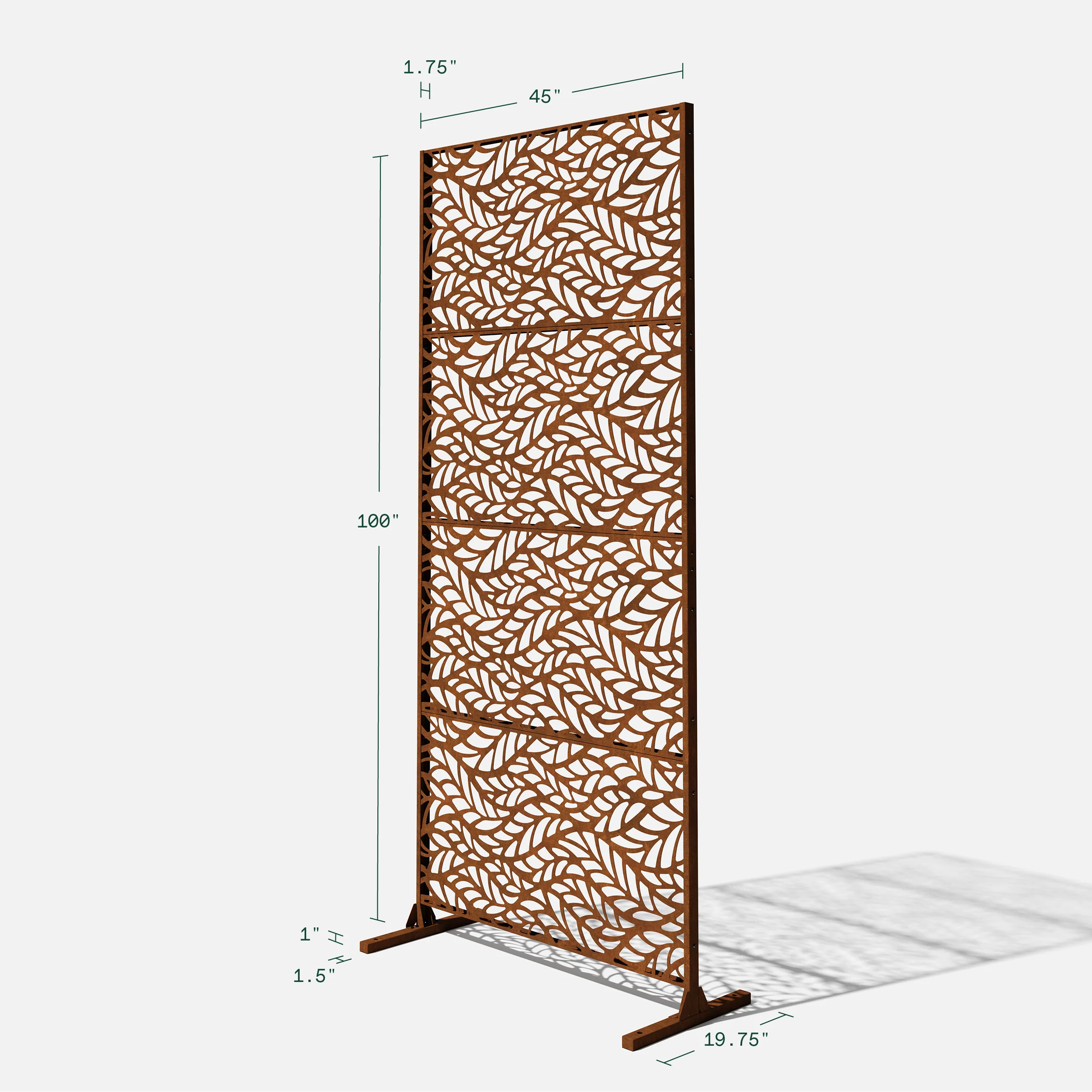 corten flowleaf privacy screen set - Image 77