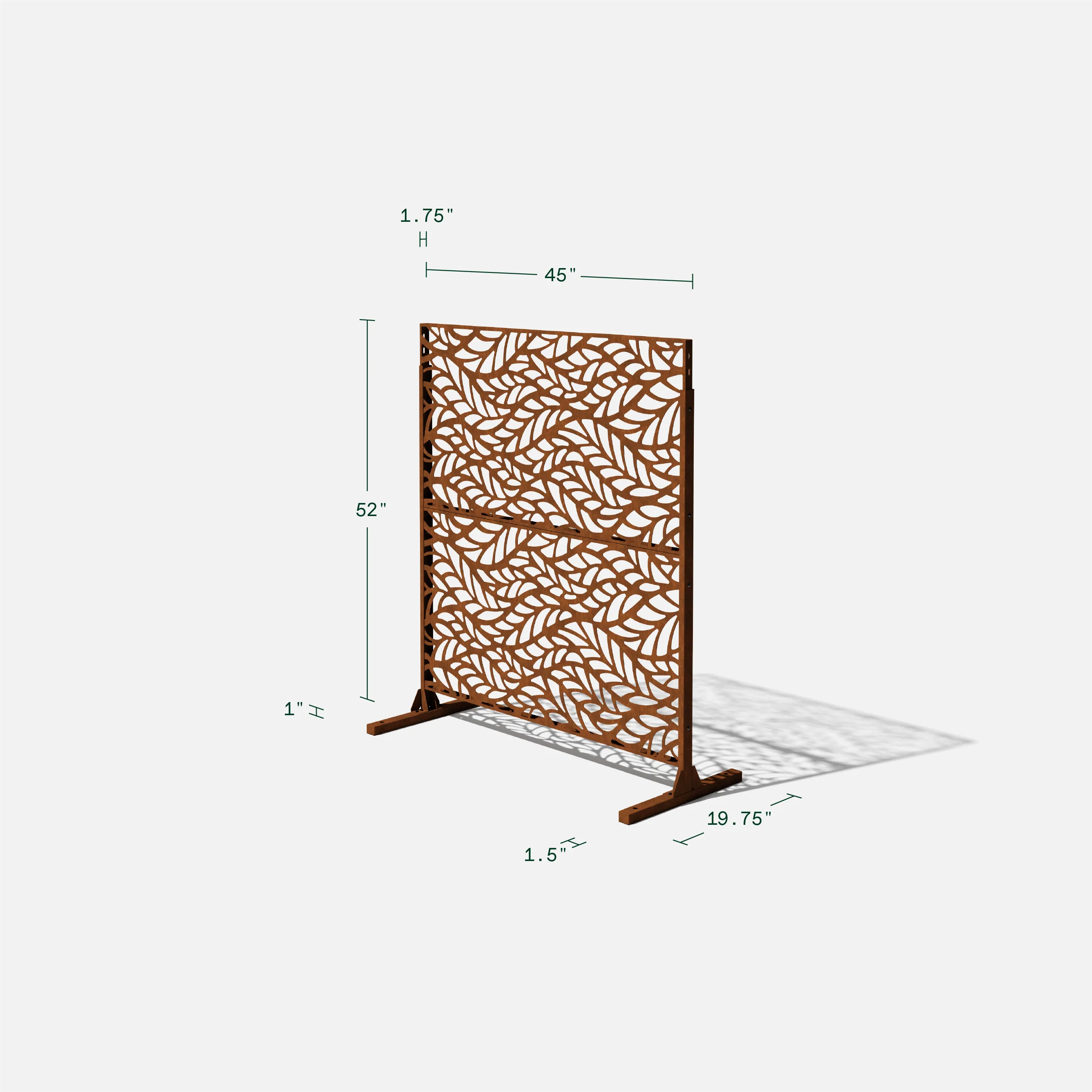 corten flowleaf privacy screen set - Image 87