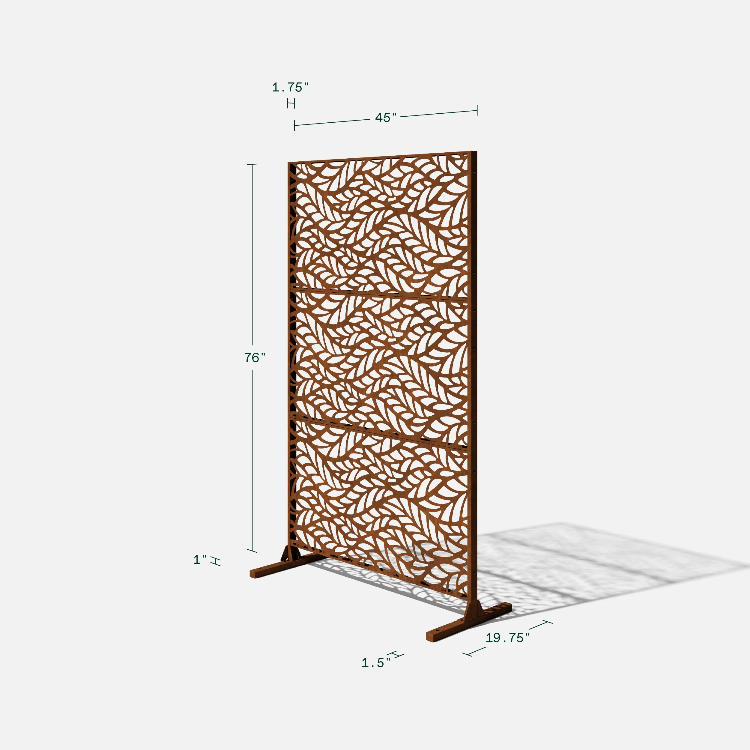 corten flowleaf privacy screen set - Image 89