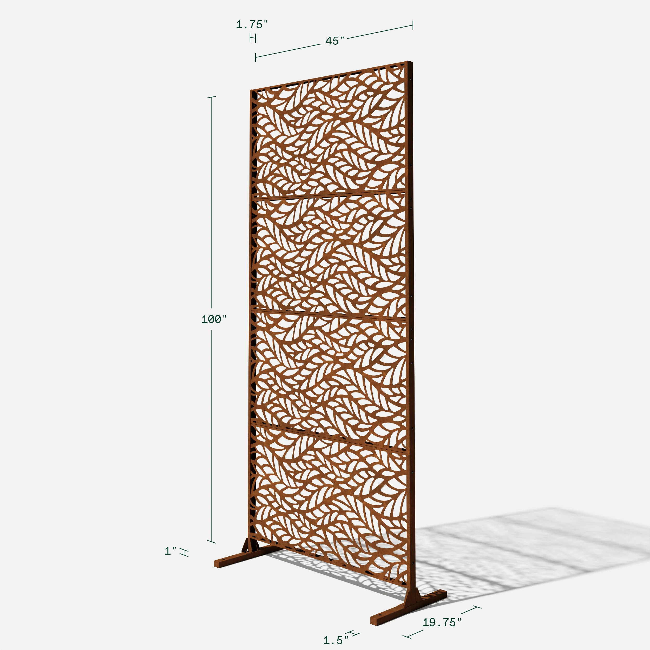 corten flowleaf privacy screen set - Image 91
