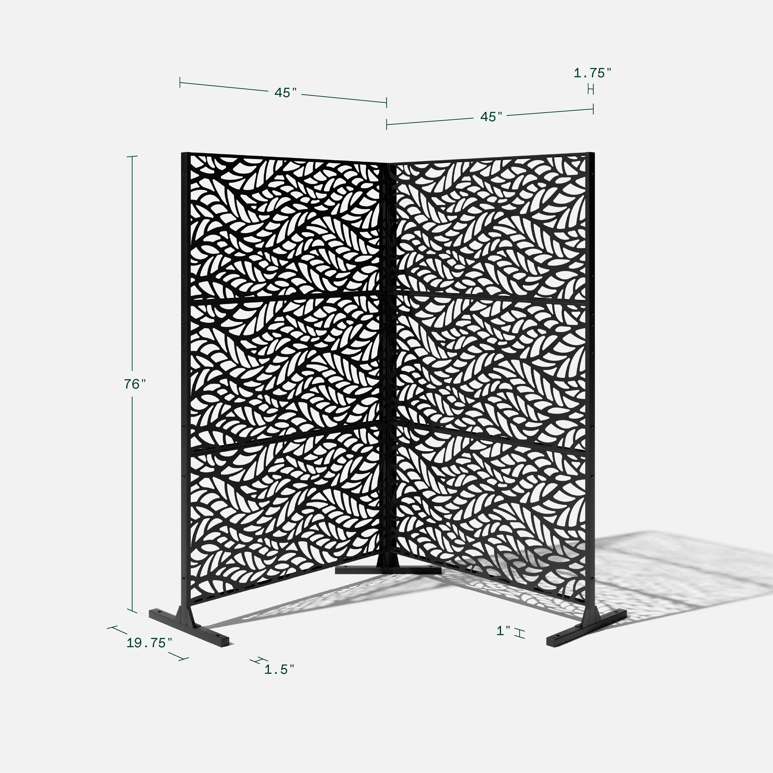corten flowleaf privacy screen set - Image 92