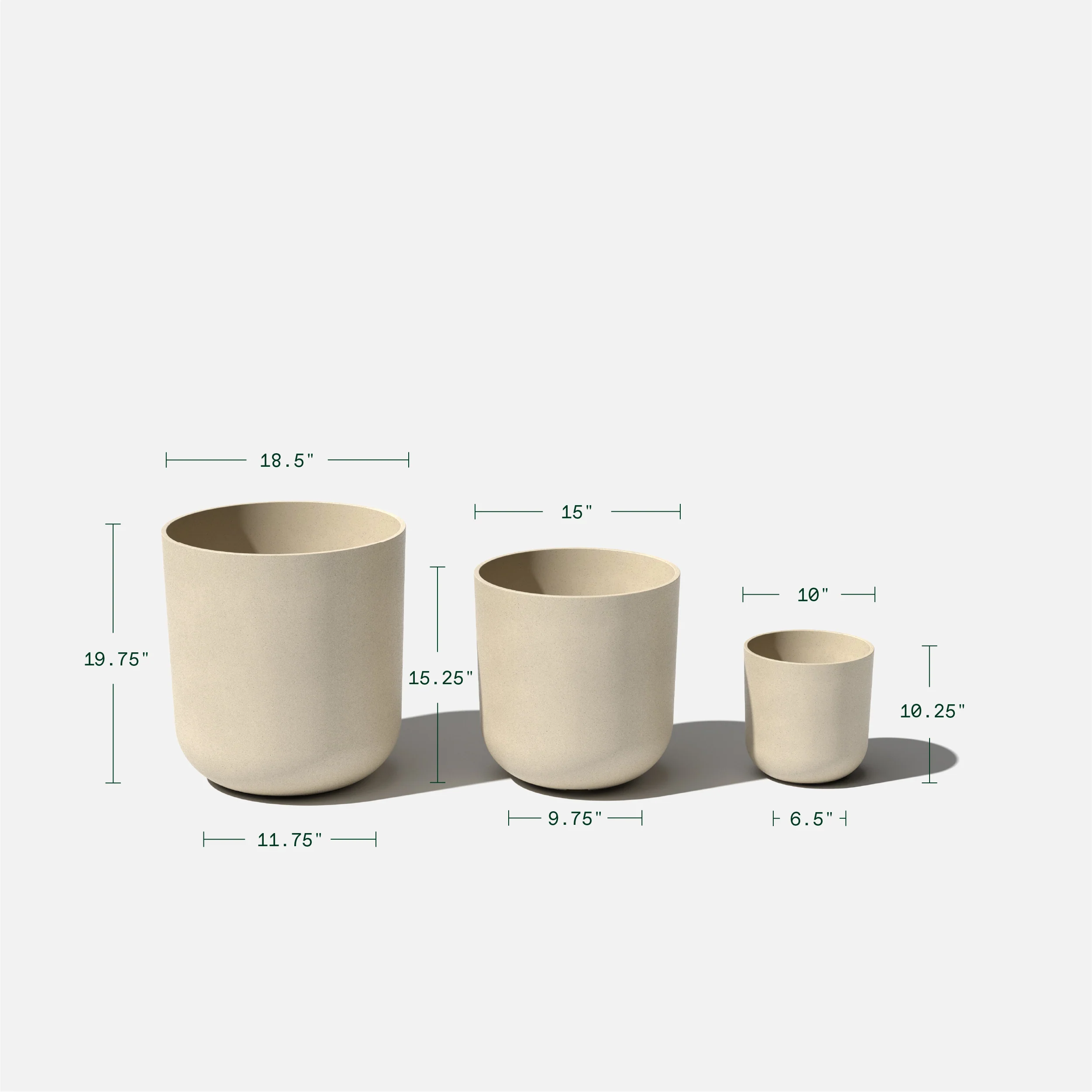 mason kona planter trio - Image 17