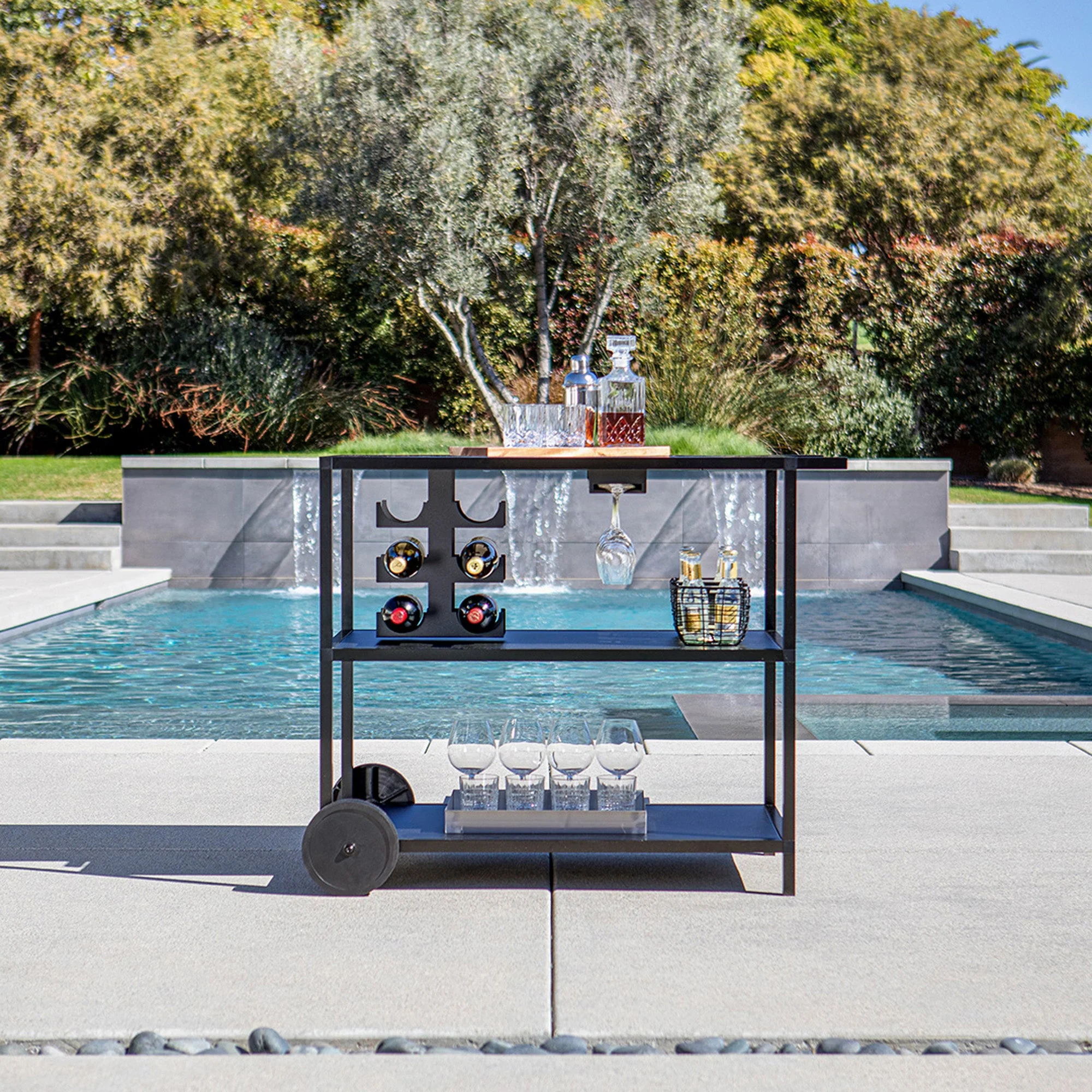 outdoor kitchen bar cart - Image 14