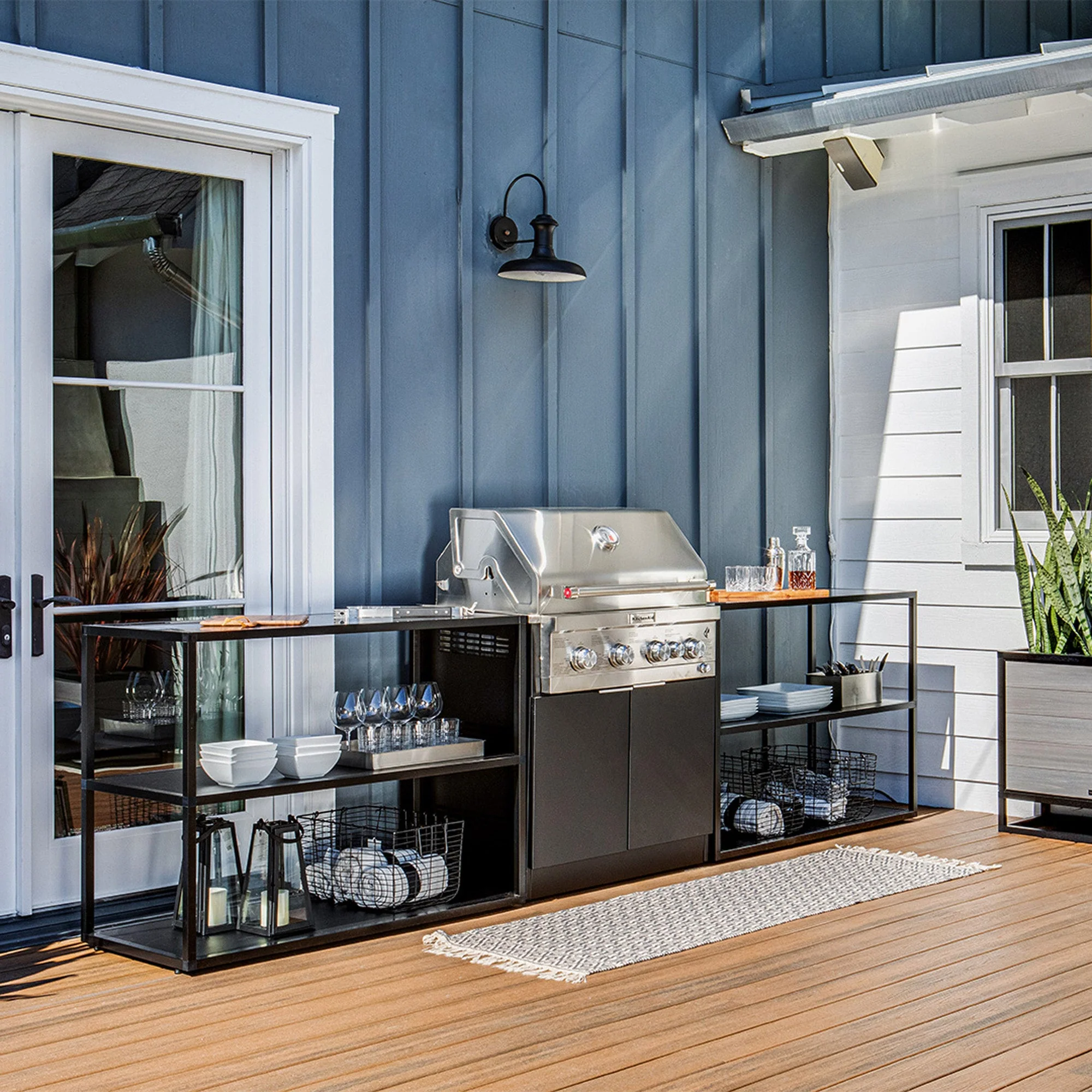 outdoor kitchen counter long - Image 12