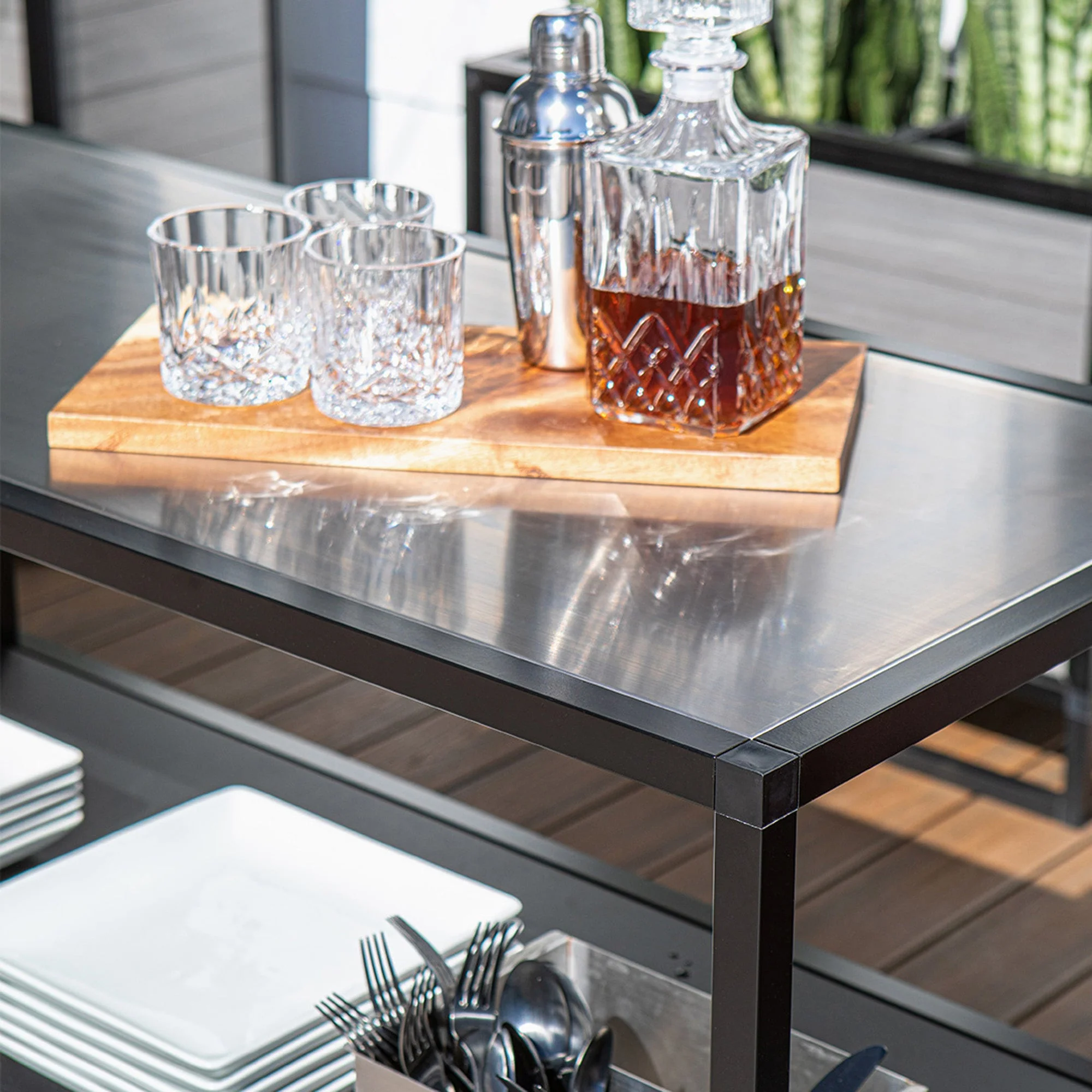 outdoor kitchen counter long - Image 9