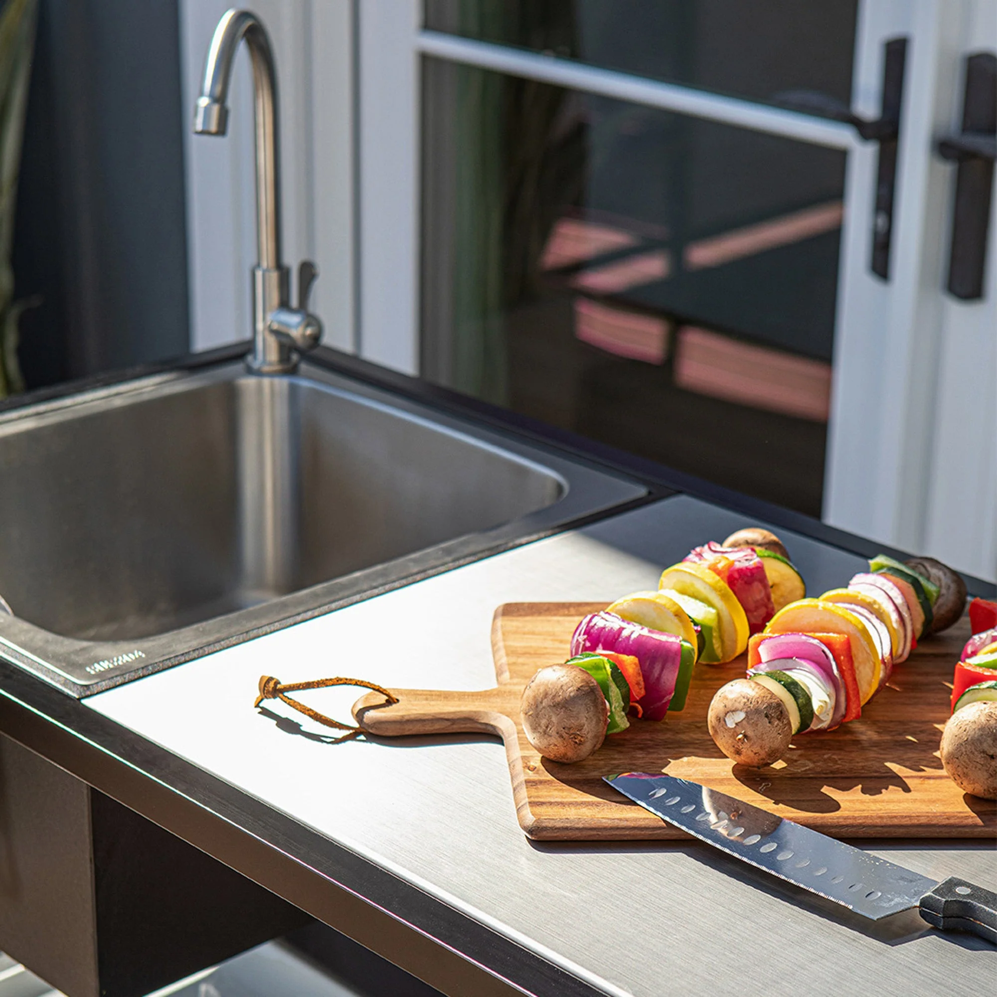 outdoor kitchen counter sink - Image 12