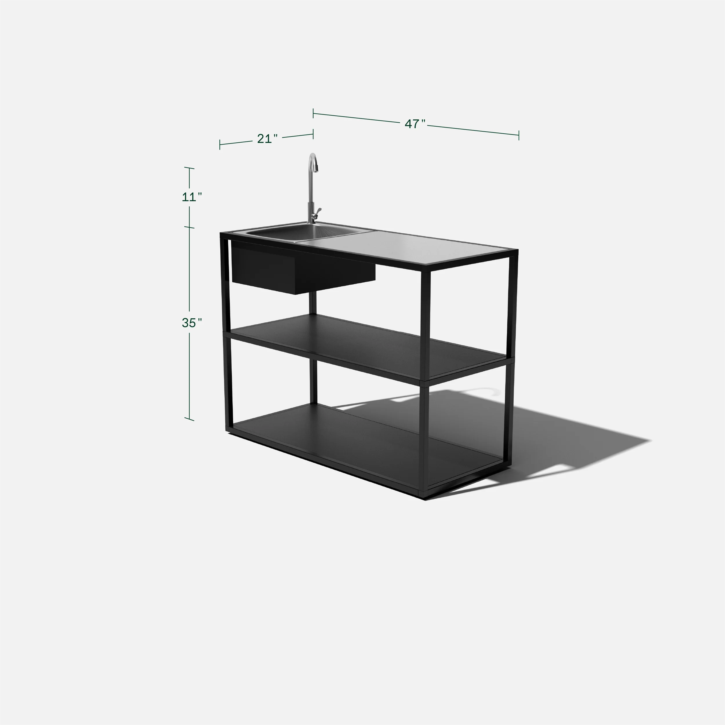 outdoor kitchen counter sink - Image 13